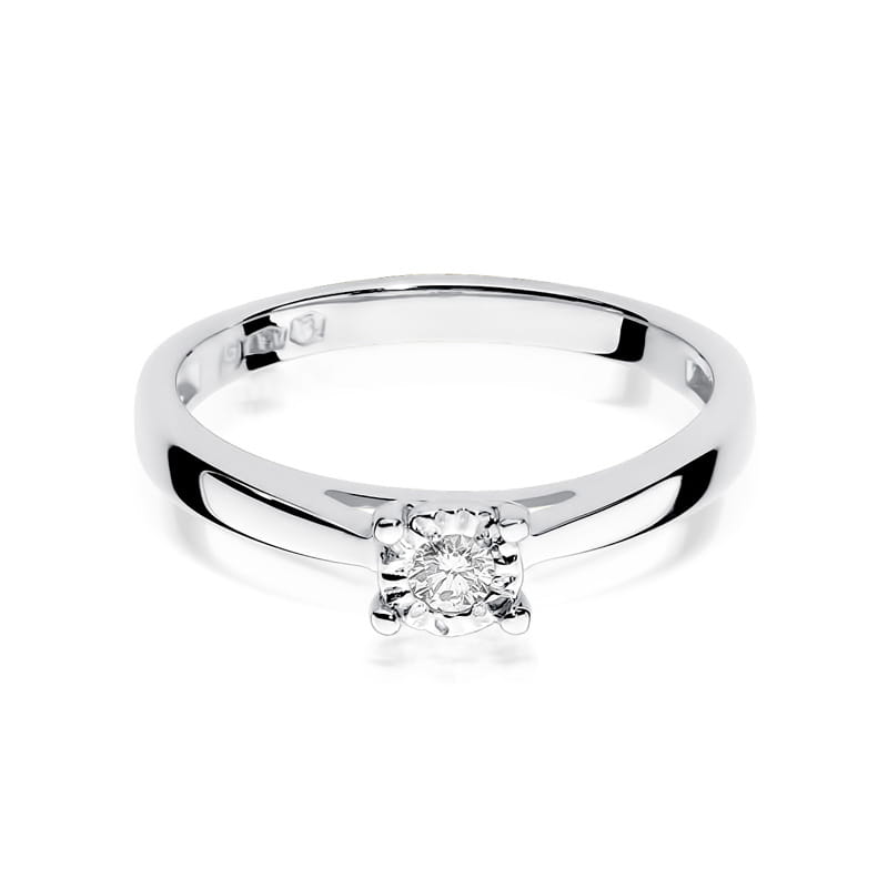 Auksinis Žiedas Su Deimantu