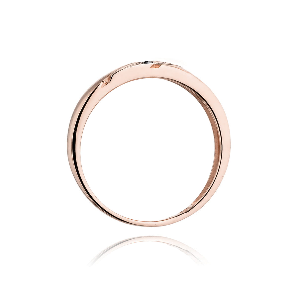 Gold Ring With Black Diamonds