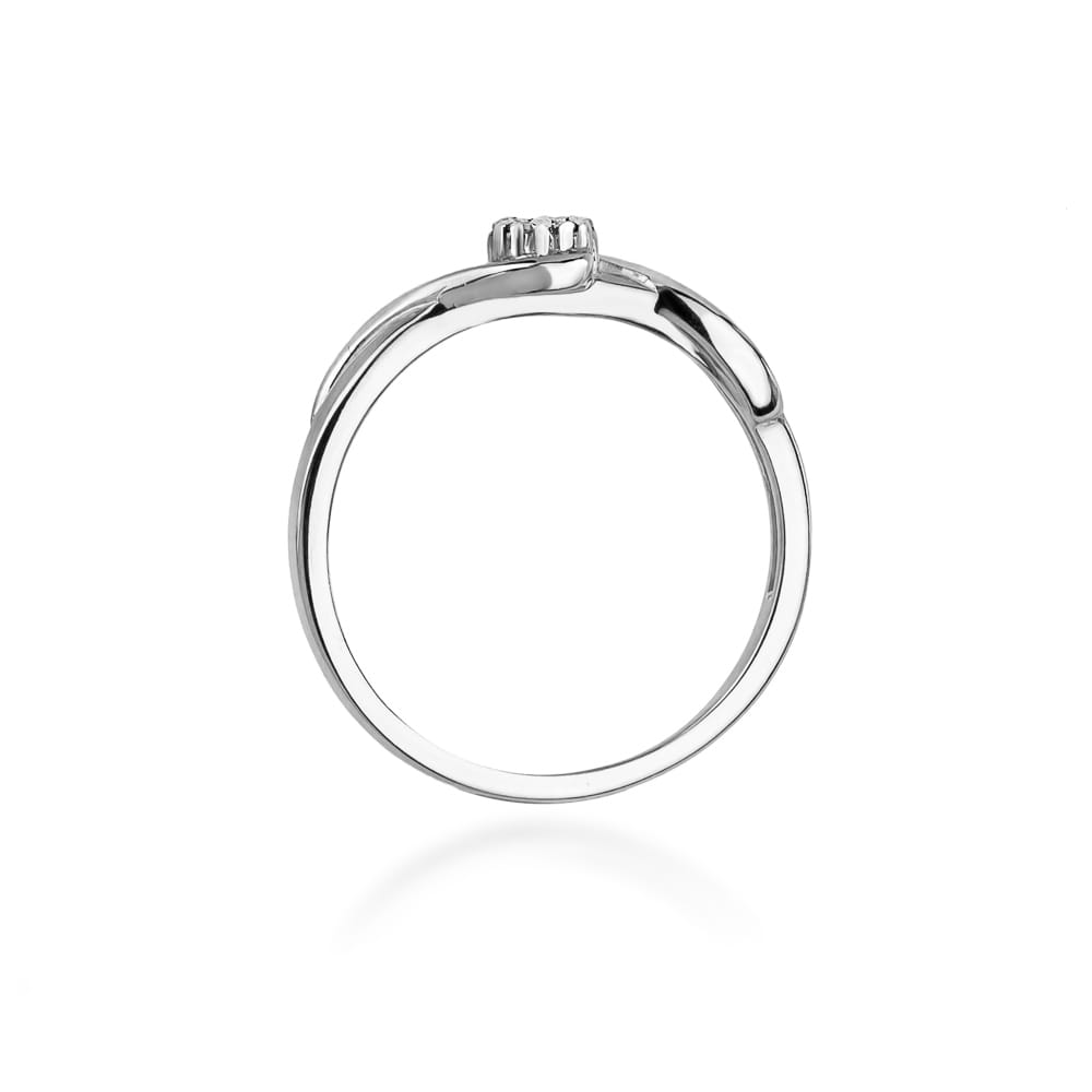 Auksinis Žiedas Su Deimantais