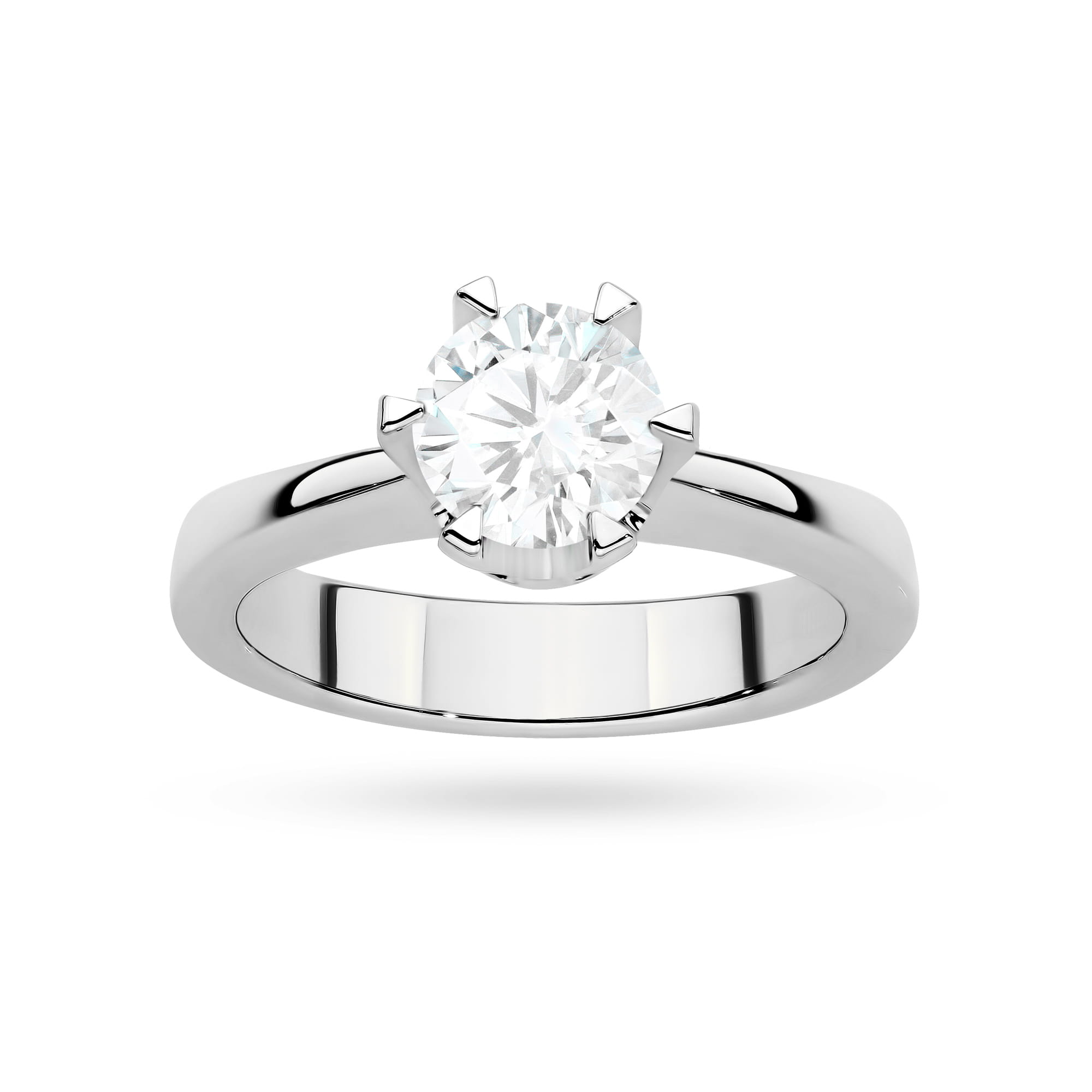 Auksinis Žiedas Su Labaratoriniu Deimantu