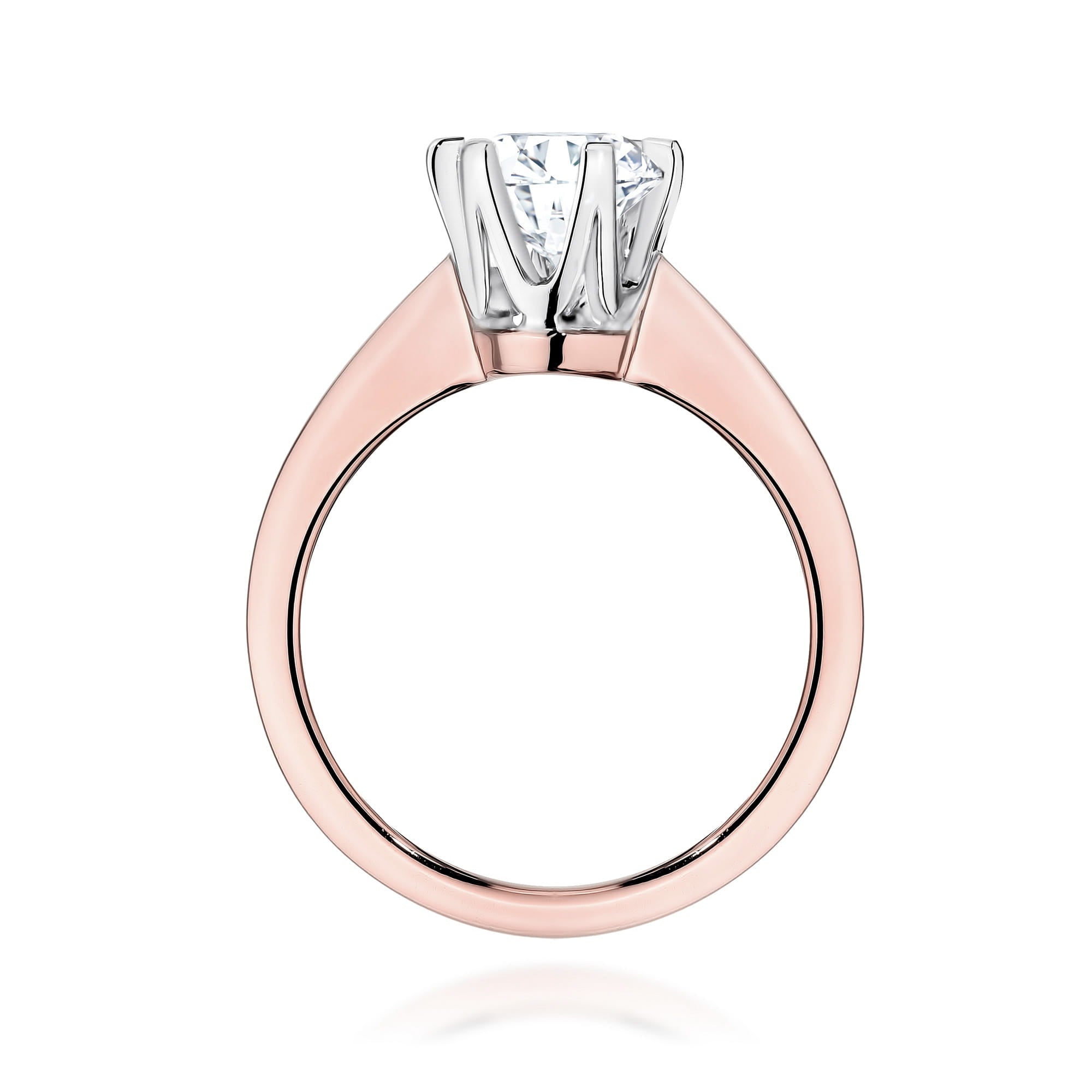 Auksinis Žiedas Su Labaratoriniu Deimantu