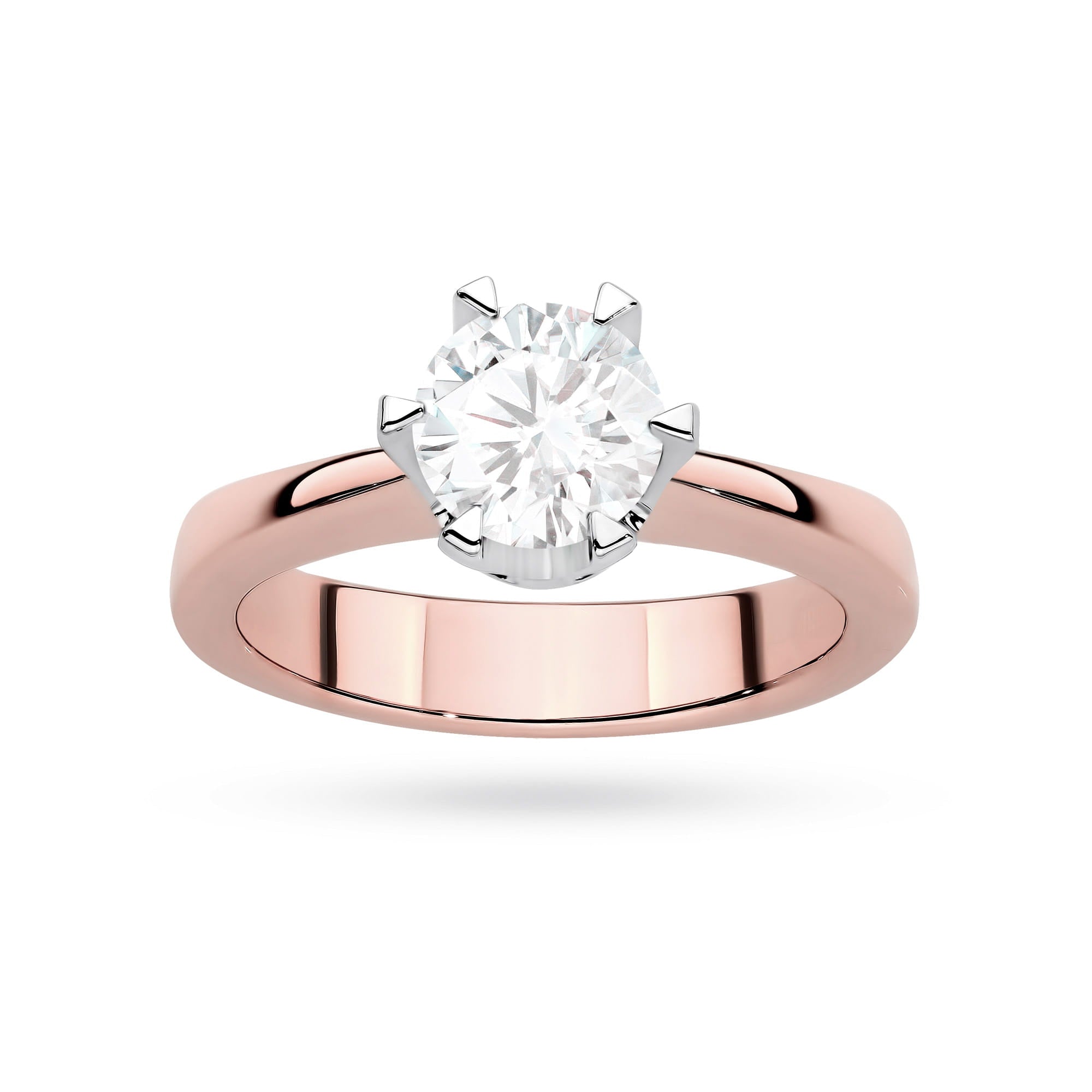 Auksinis Žiedas Su Labaratoriniu Deimantu