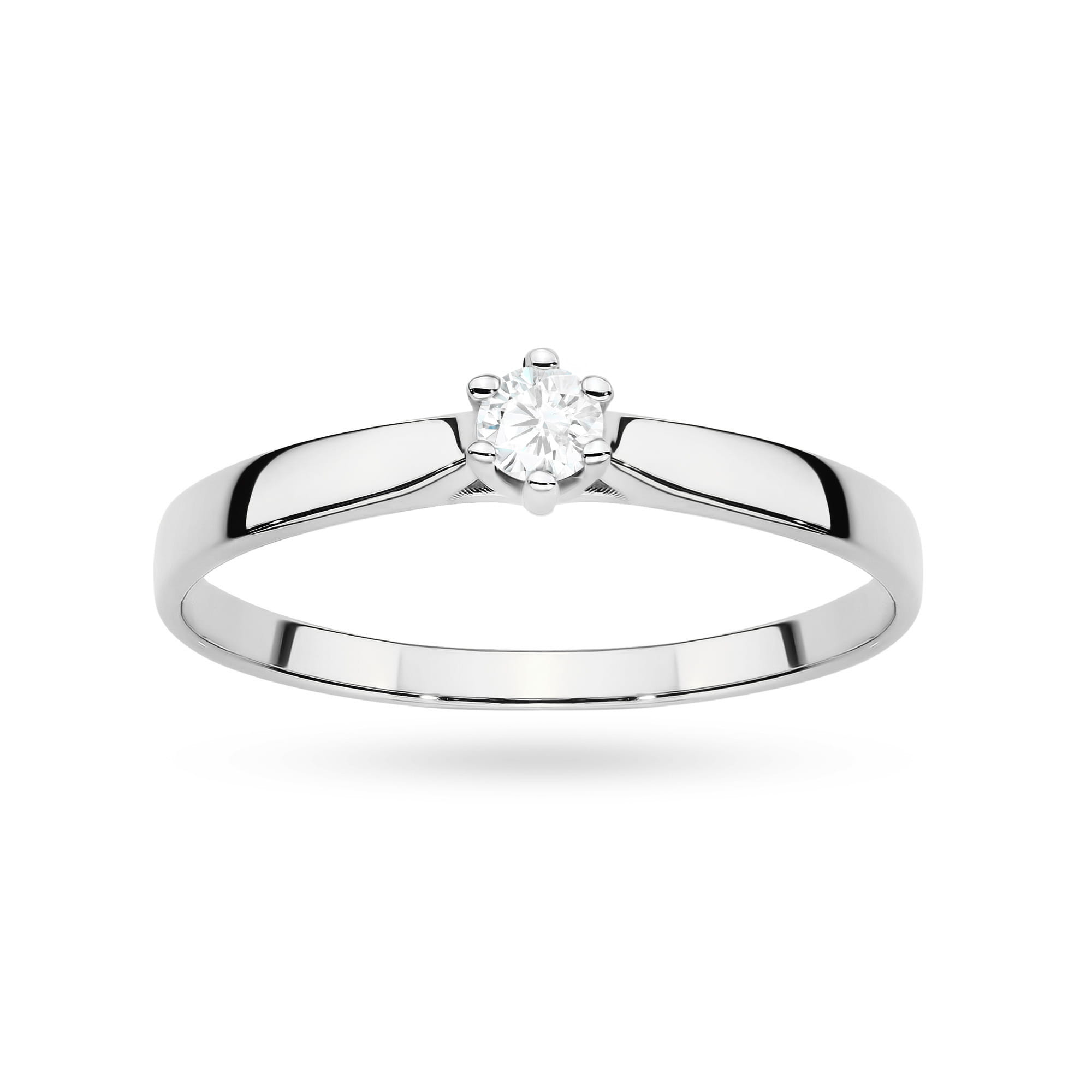 Auksinis Žiedas Su Labaratoriniu Deimantu