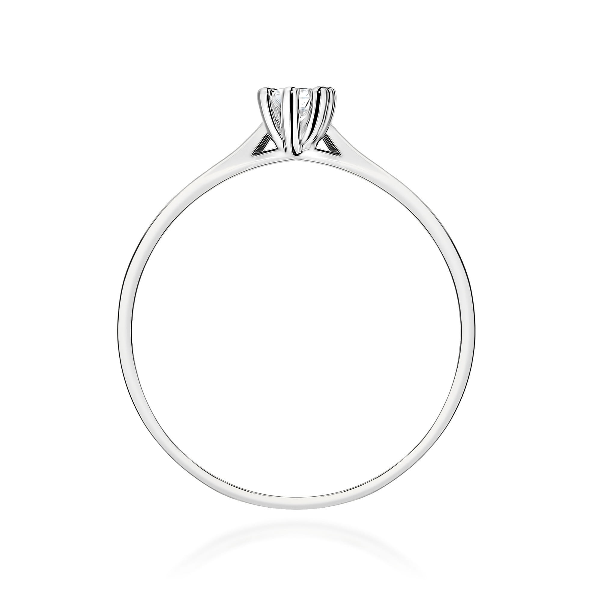 Auksinis Žiedas Su Labaratoriniu Deimantu