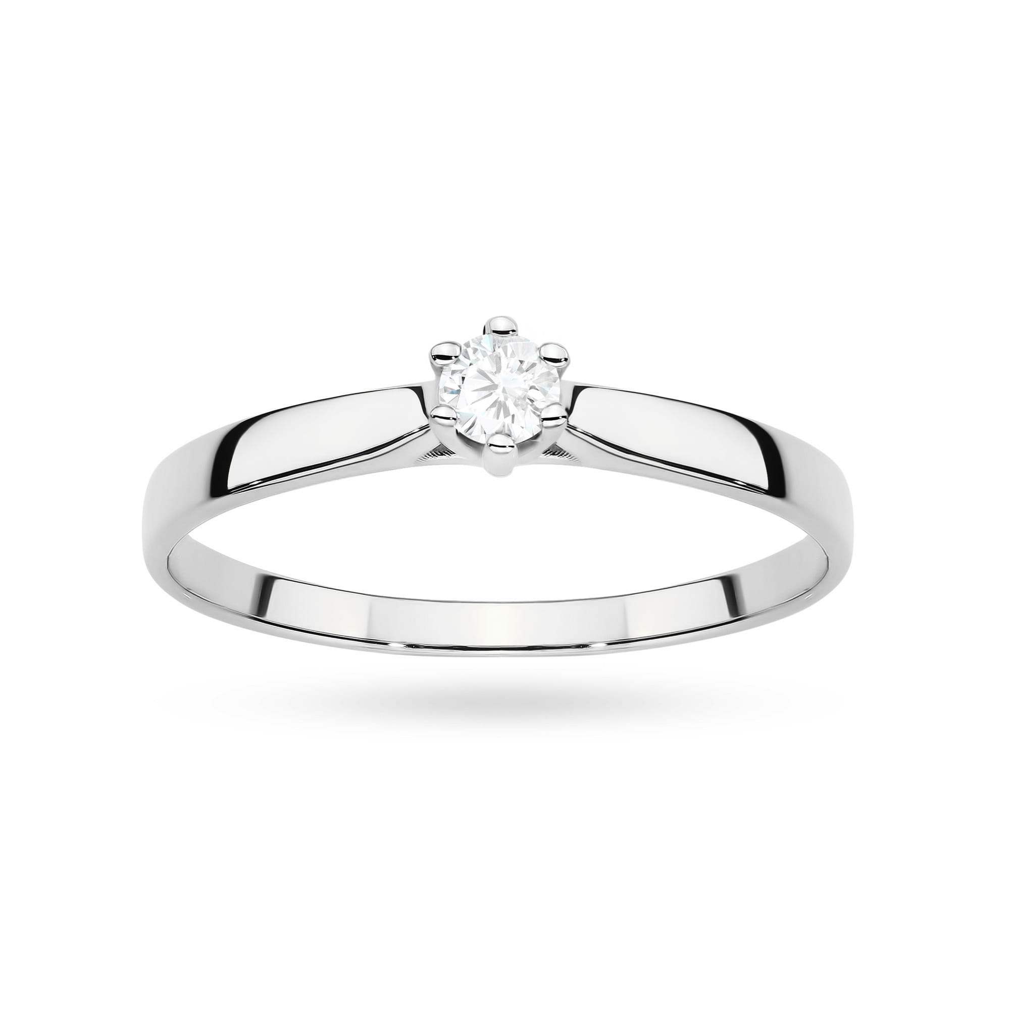 Auksinis Žiedas Su Labaratoriniu Deimantu