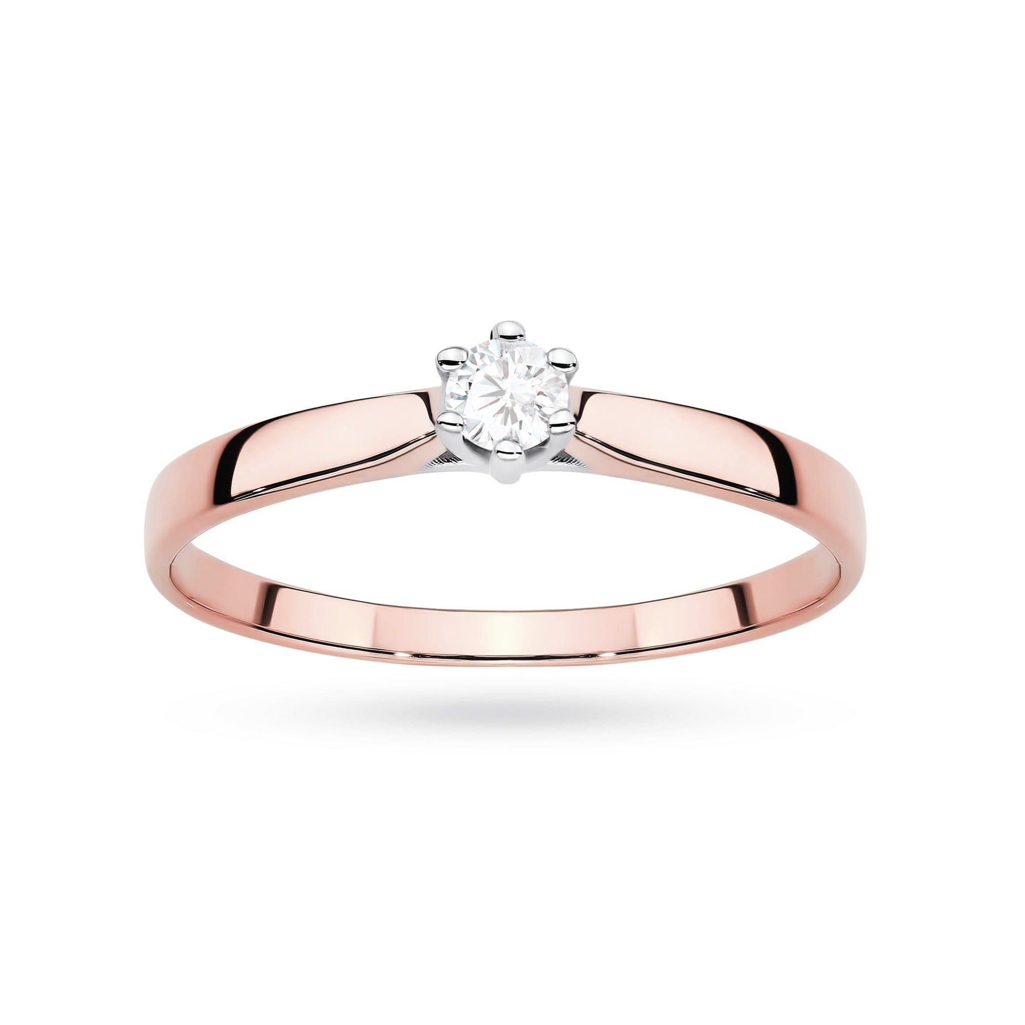 Auksinis Žiedas Su Labaratoriniu Deimantu