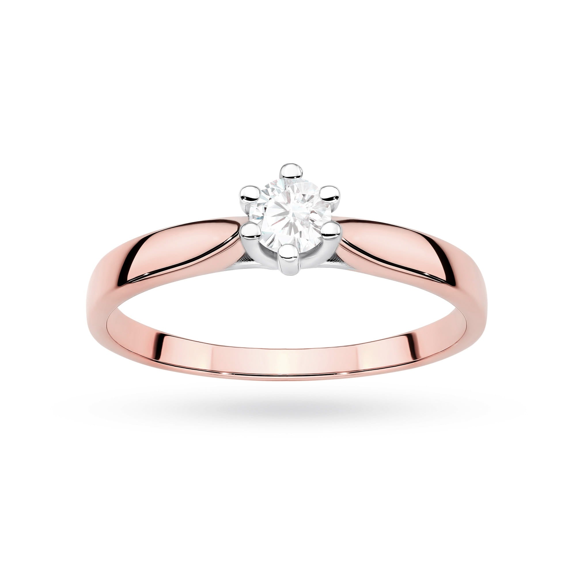 Auksinis Žiedas Su Labaratoriniu Deimantu