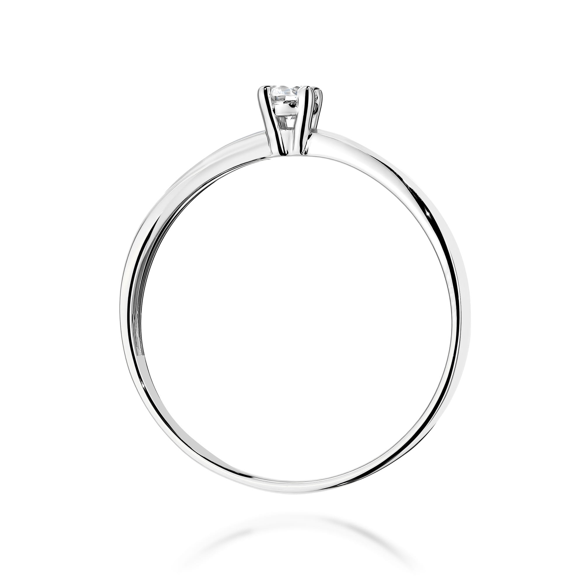 Auksinis Žiedas Su Labaratoriniu Deimantu