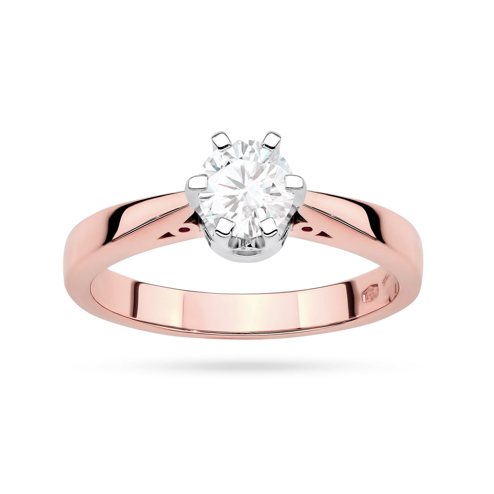 Auksinis Žiedas Su Labaratoriniu Deimantu