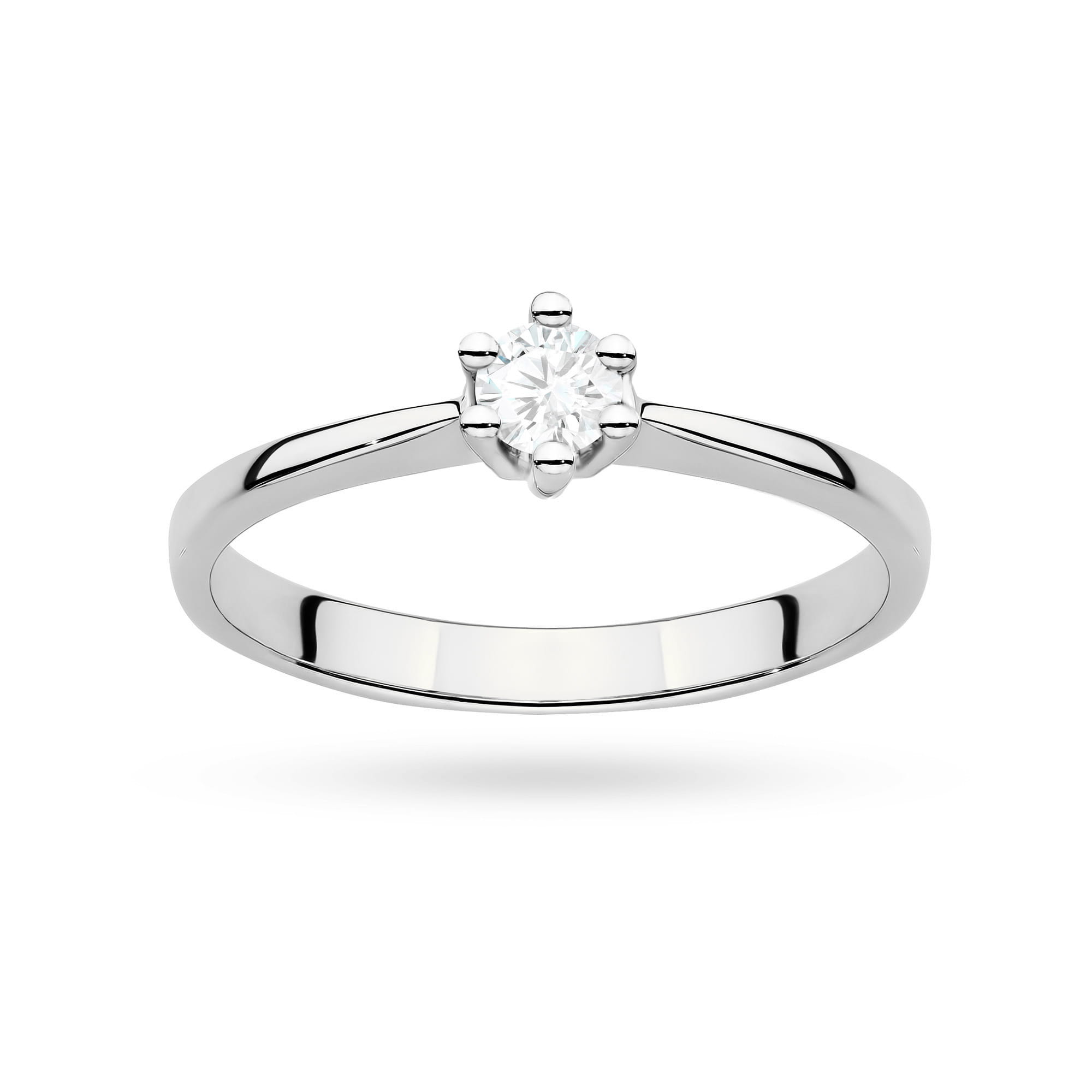 Auksinis Žiedas Su Labaratoriniu Deimantu