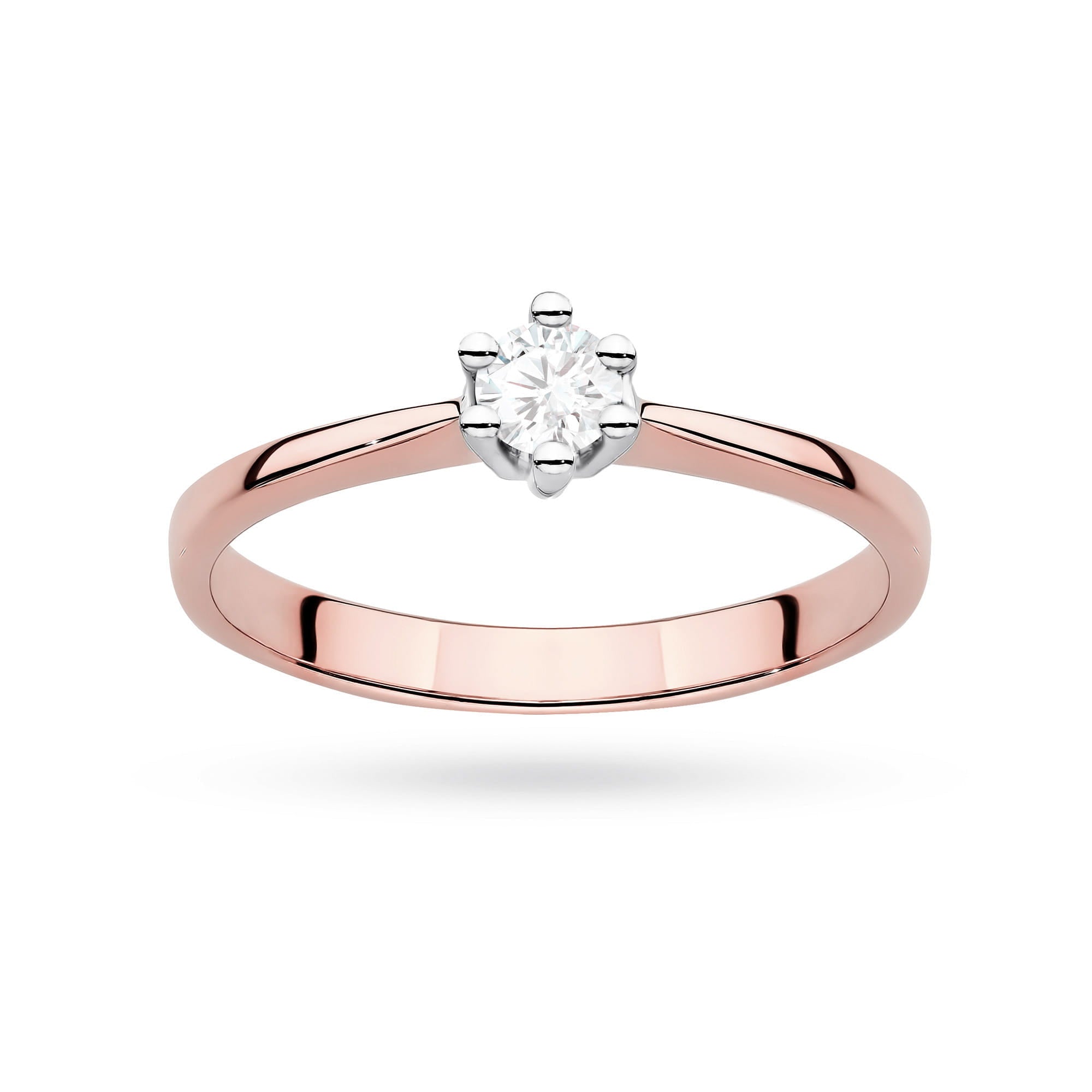 Auksinis Žiedas Su Labaratoriniu Deimantu