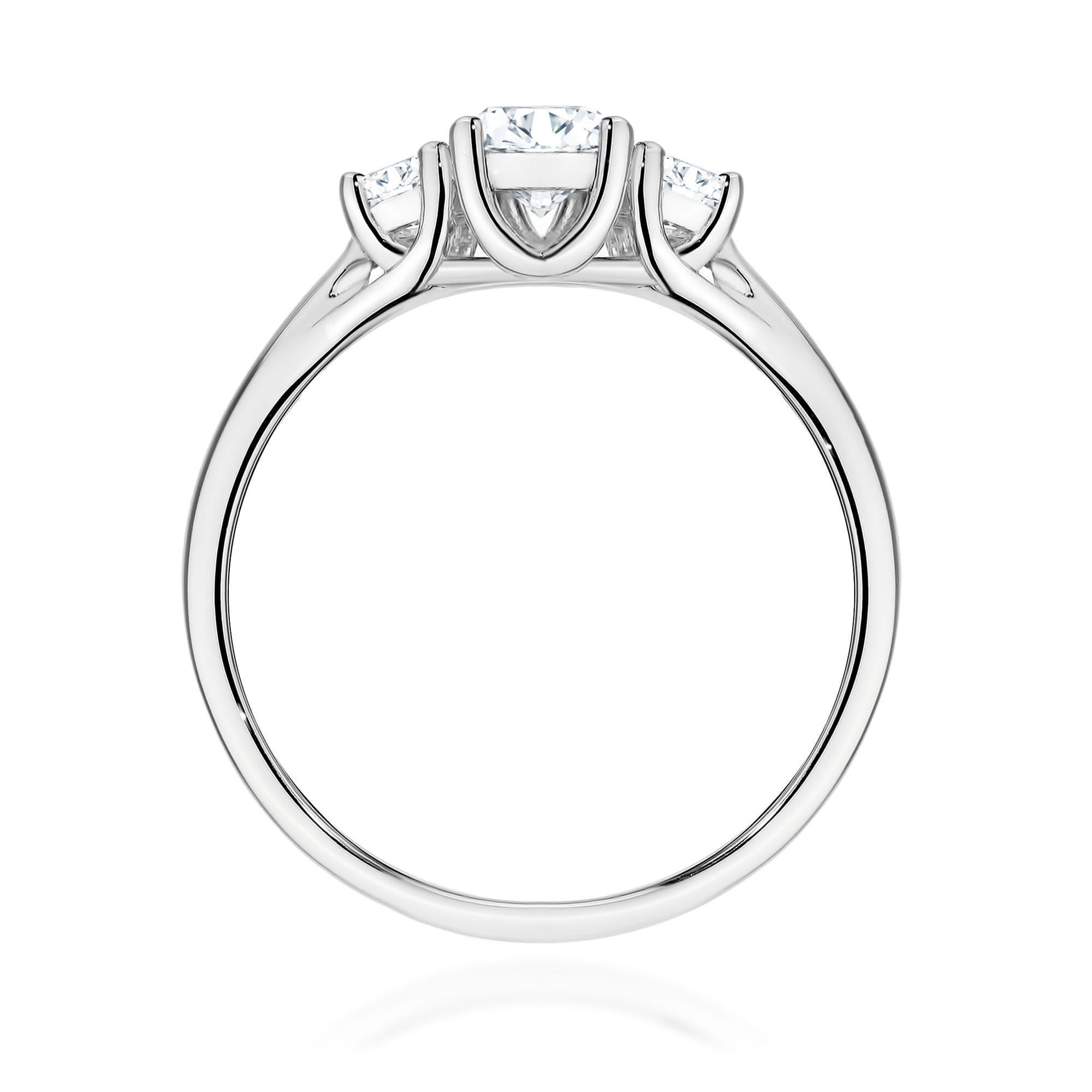 Auksinis Žiedas Su Labaratoriniais Deimantais