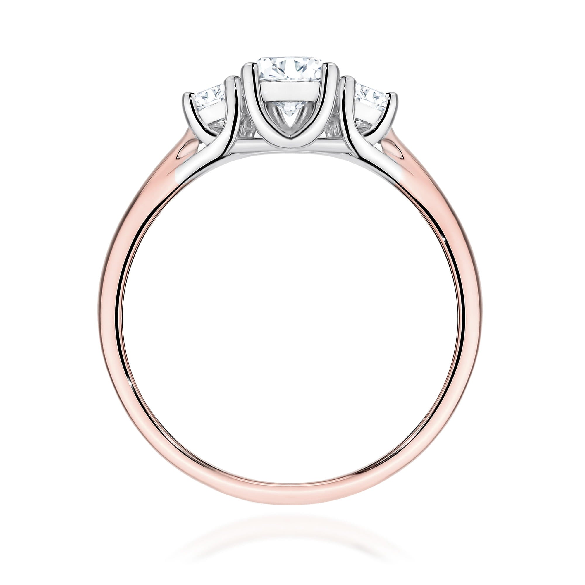 Auksinis Žiedas Su Labaratoriniais Deimantais