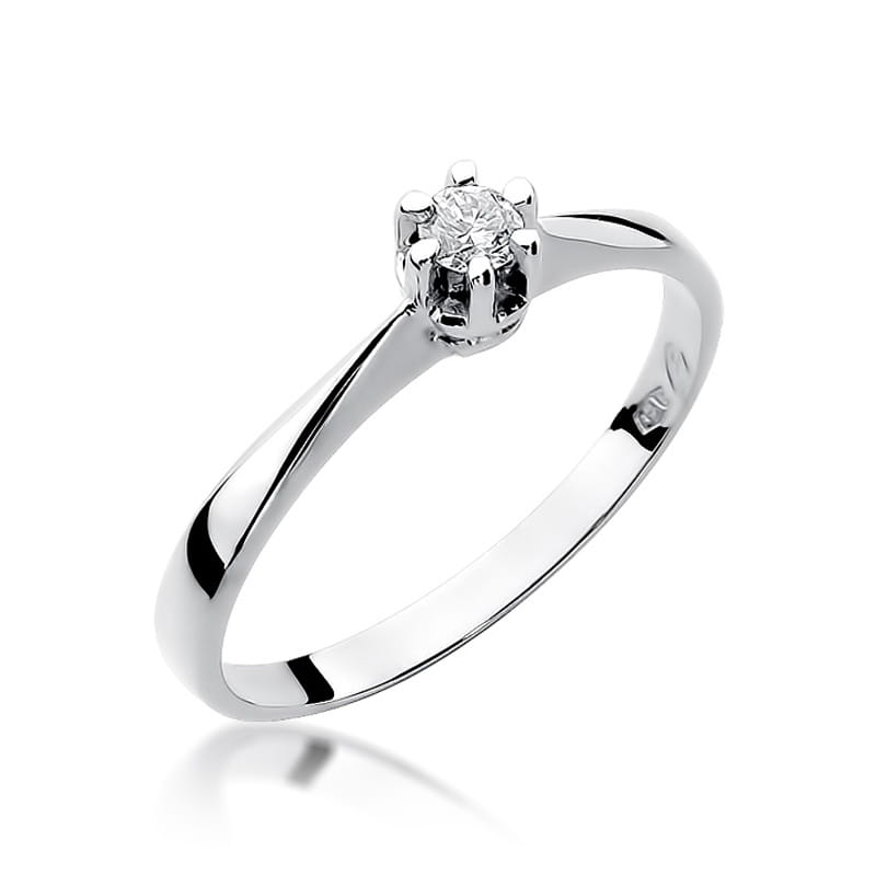 Gold Ring With Diamond 0.10ct