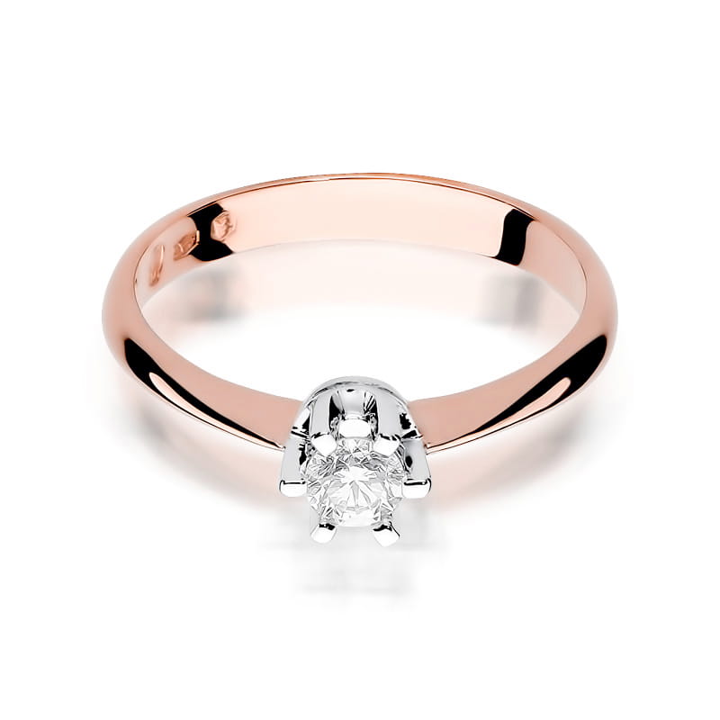 Auksinis Žiedas Su Deimantu