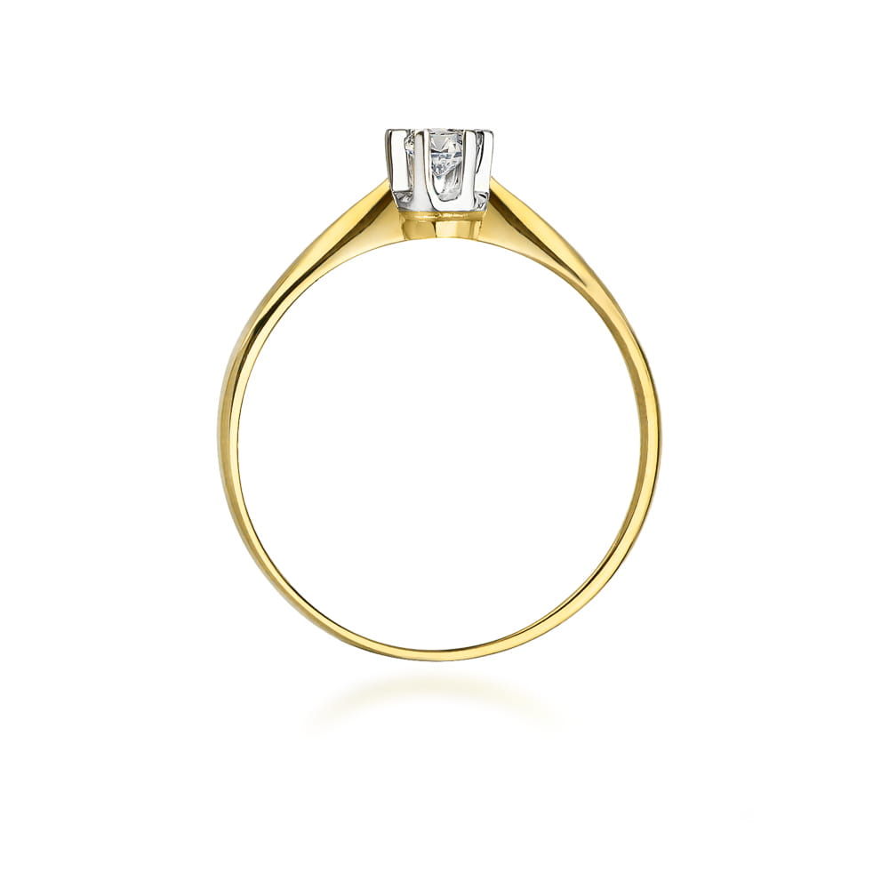 Gold Ring With Diamond 0.10ct