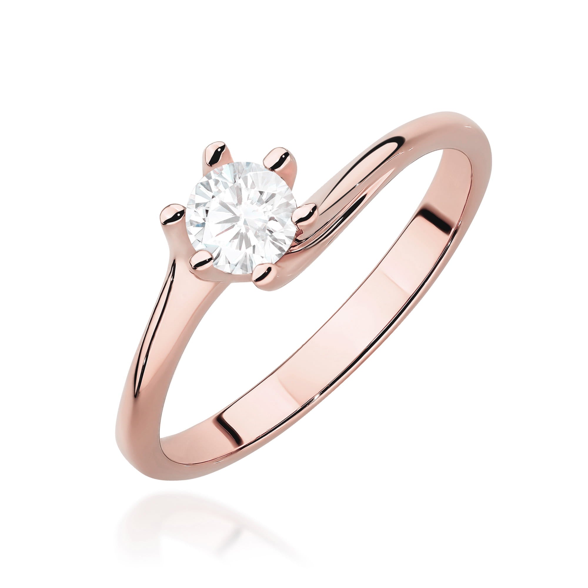 Gold Ring With Lab-Grown Diamond