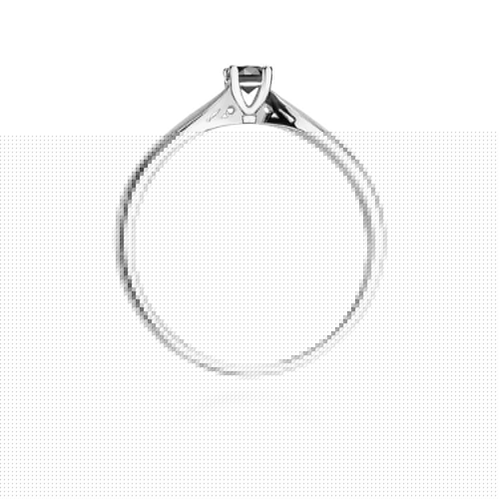 Auksinis Žiedas Su Juodu Deimantu