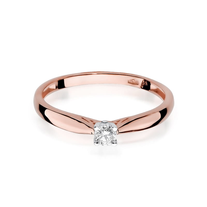 Auksinis Žiedas Su Deimantu