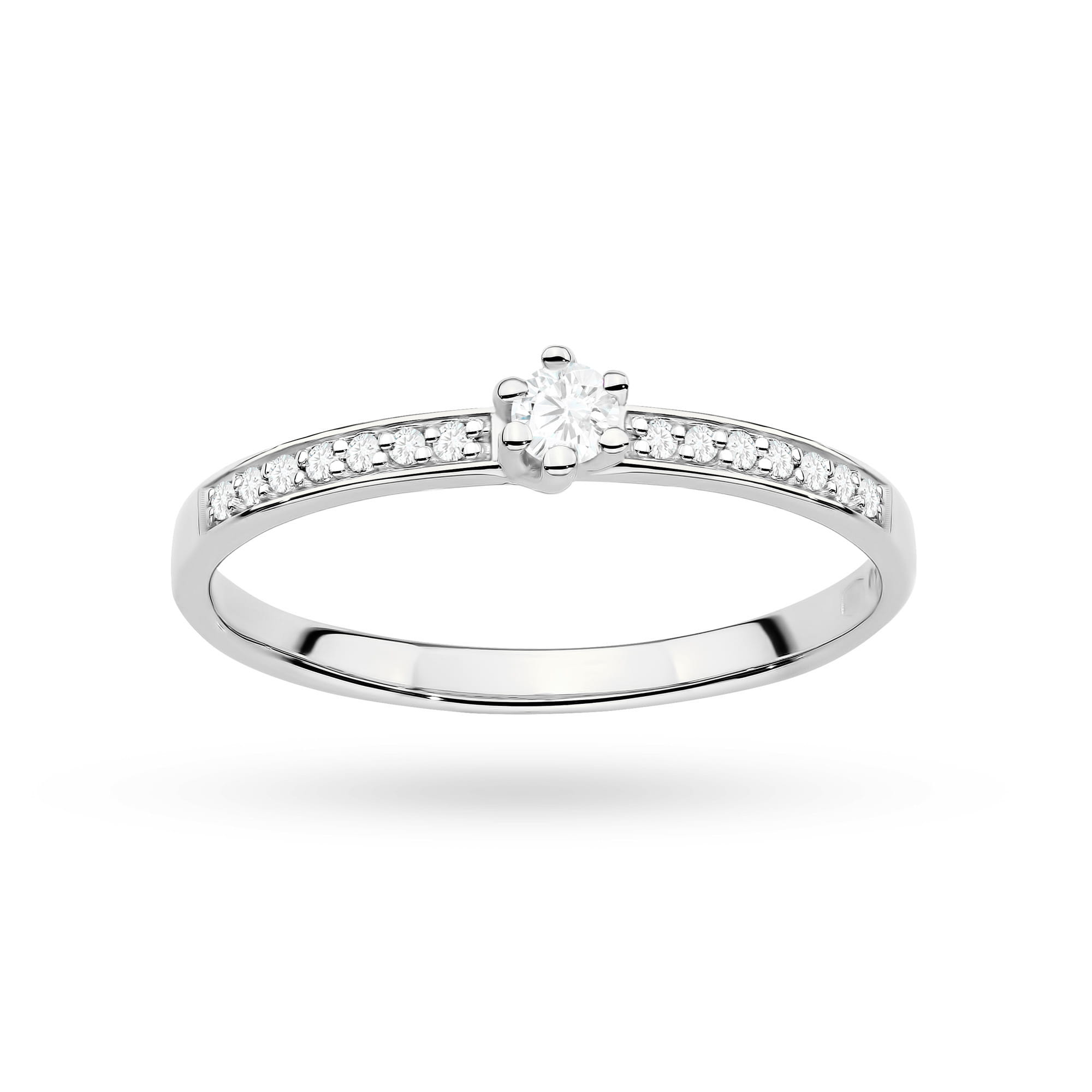 Auksinis Žiedas Su Labaratoriniais Deimantais