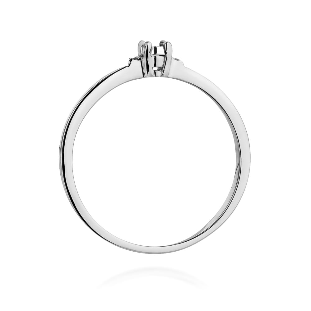 Auksinis Žiedas Su Deimantais