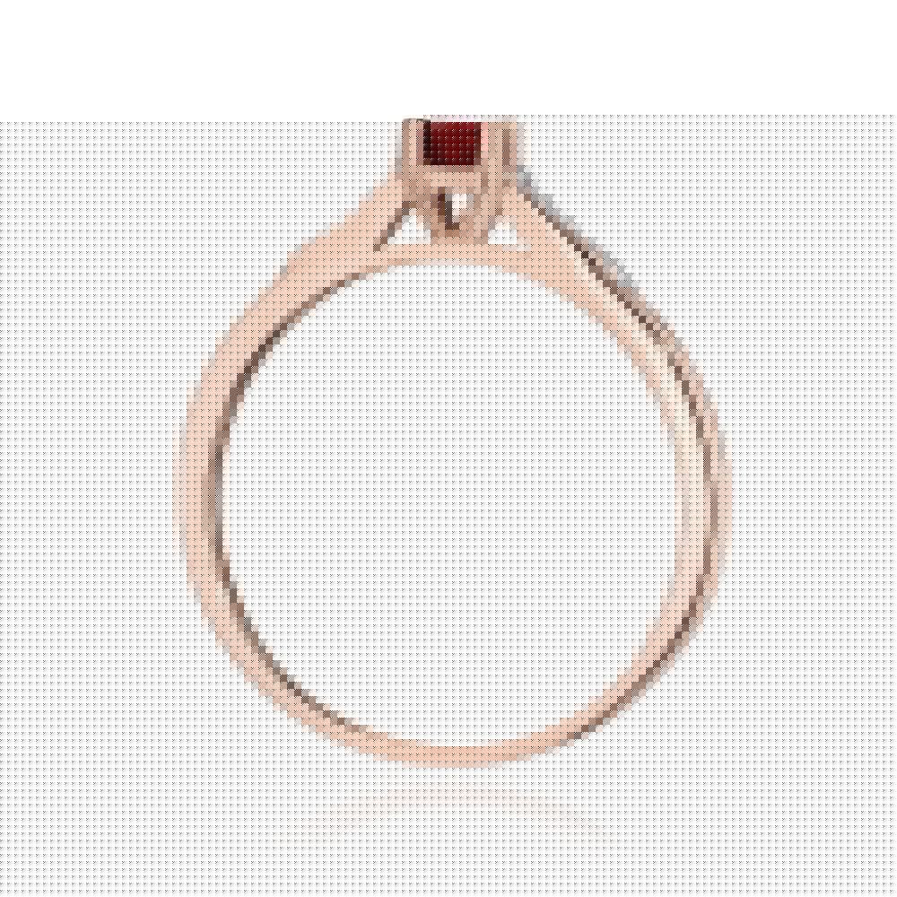 Auksinis Žiedas Su Rubinu Ir Deimantais