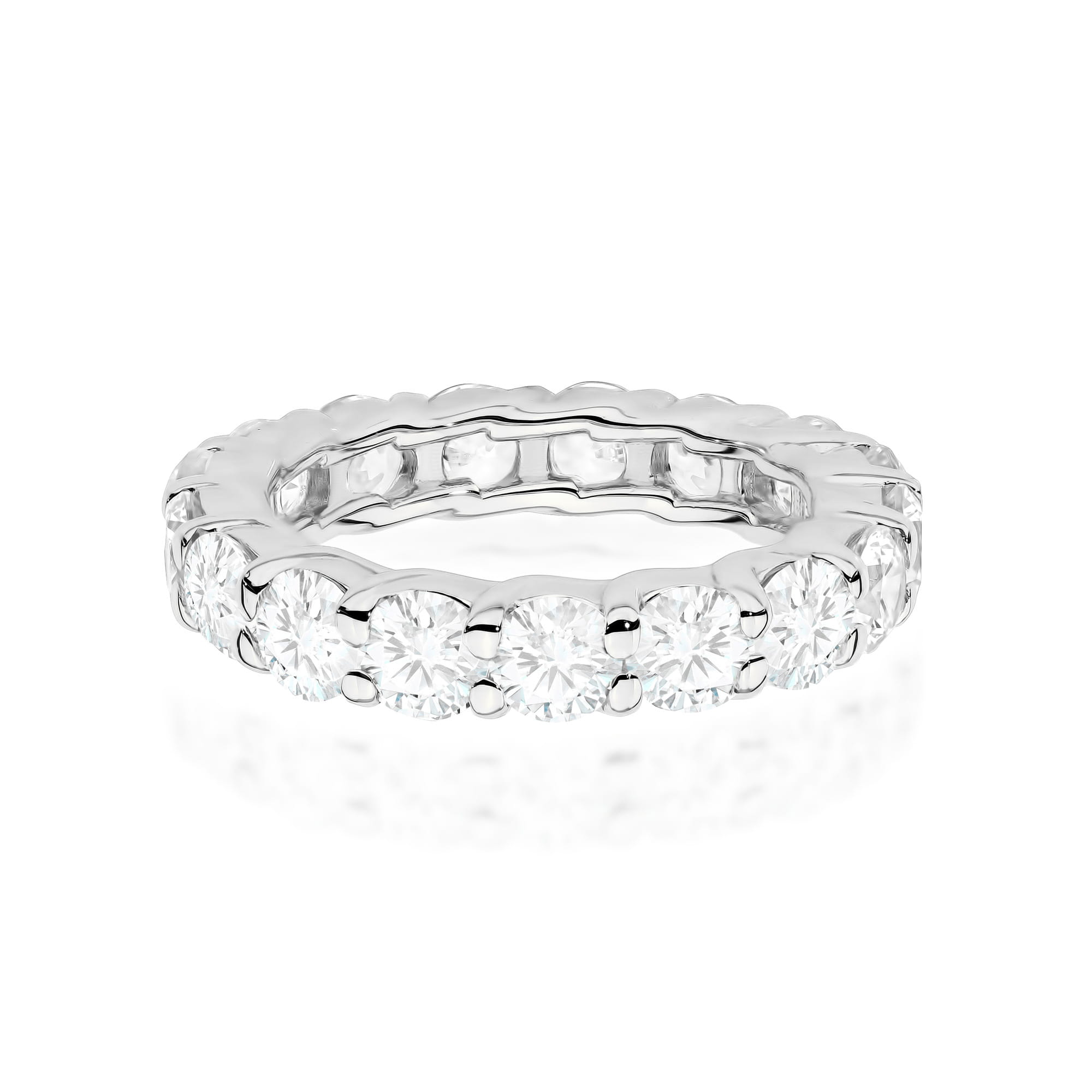 Auksinis Žiedas Su Labaratoriniais Deimantais