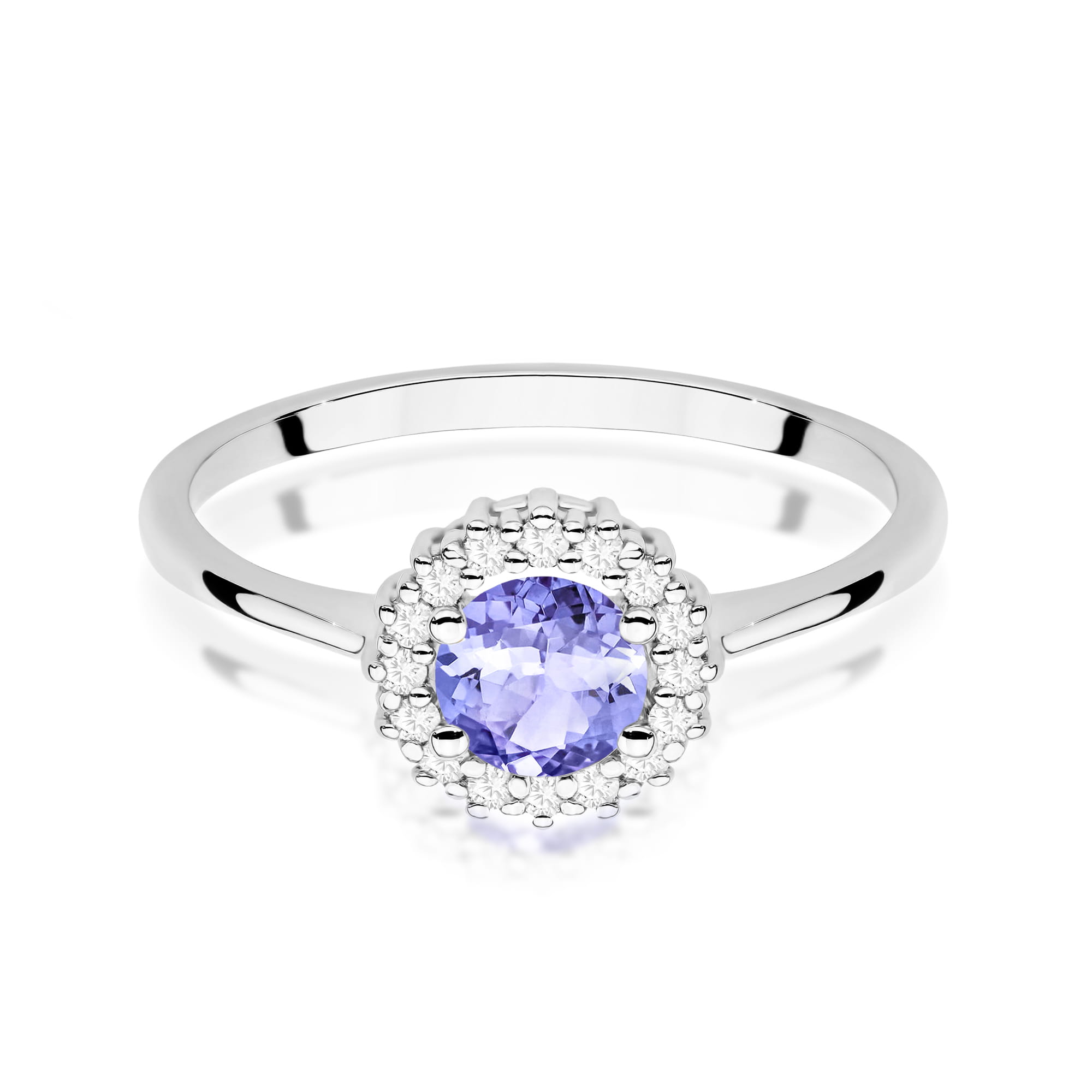 Gold Ring With Tanzanite And Diamonds