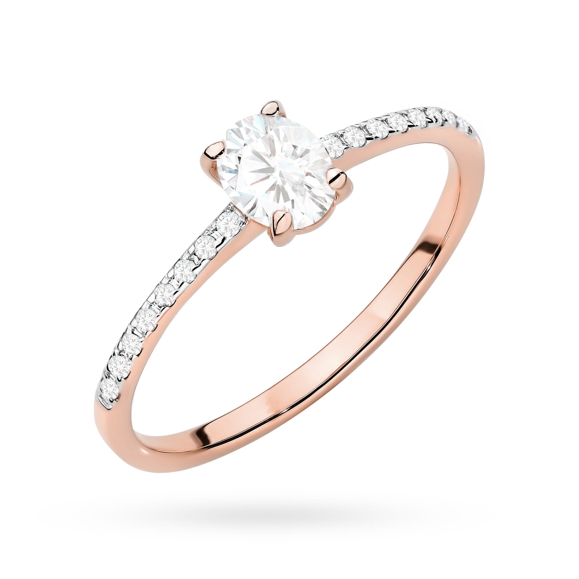 Auksinis Žiedas Su Deimantais