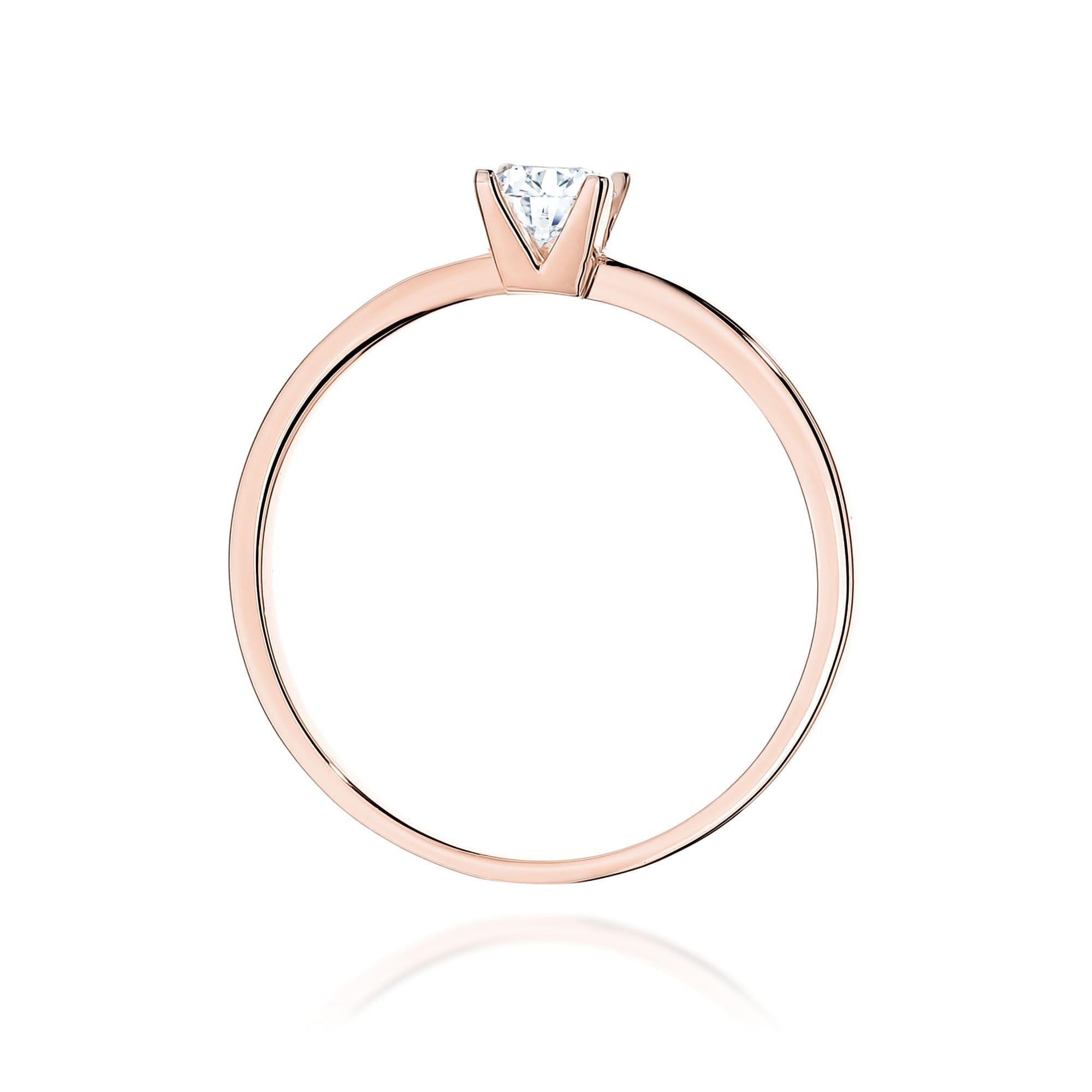 Auksinis Žiedas Su Deimantu