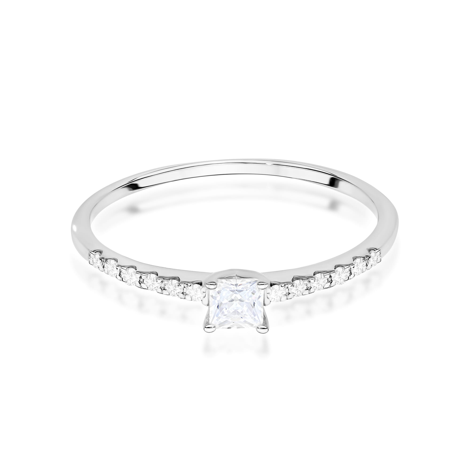 Auksinis Žiedas Su Deimantais