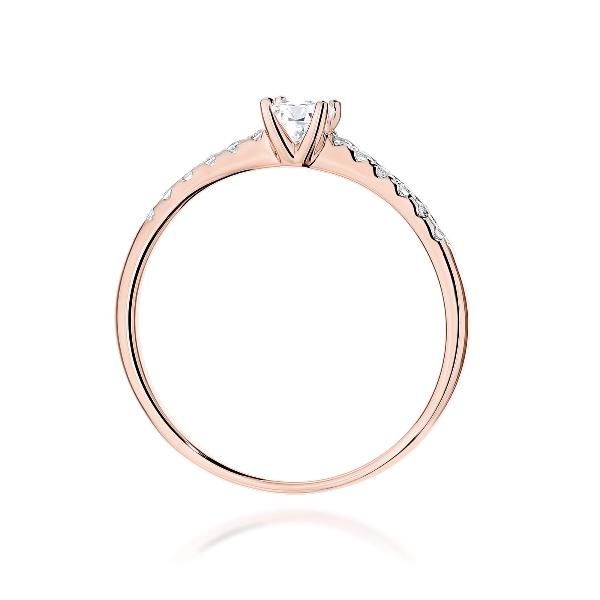 Auksinis Žiedas Su Deimantais