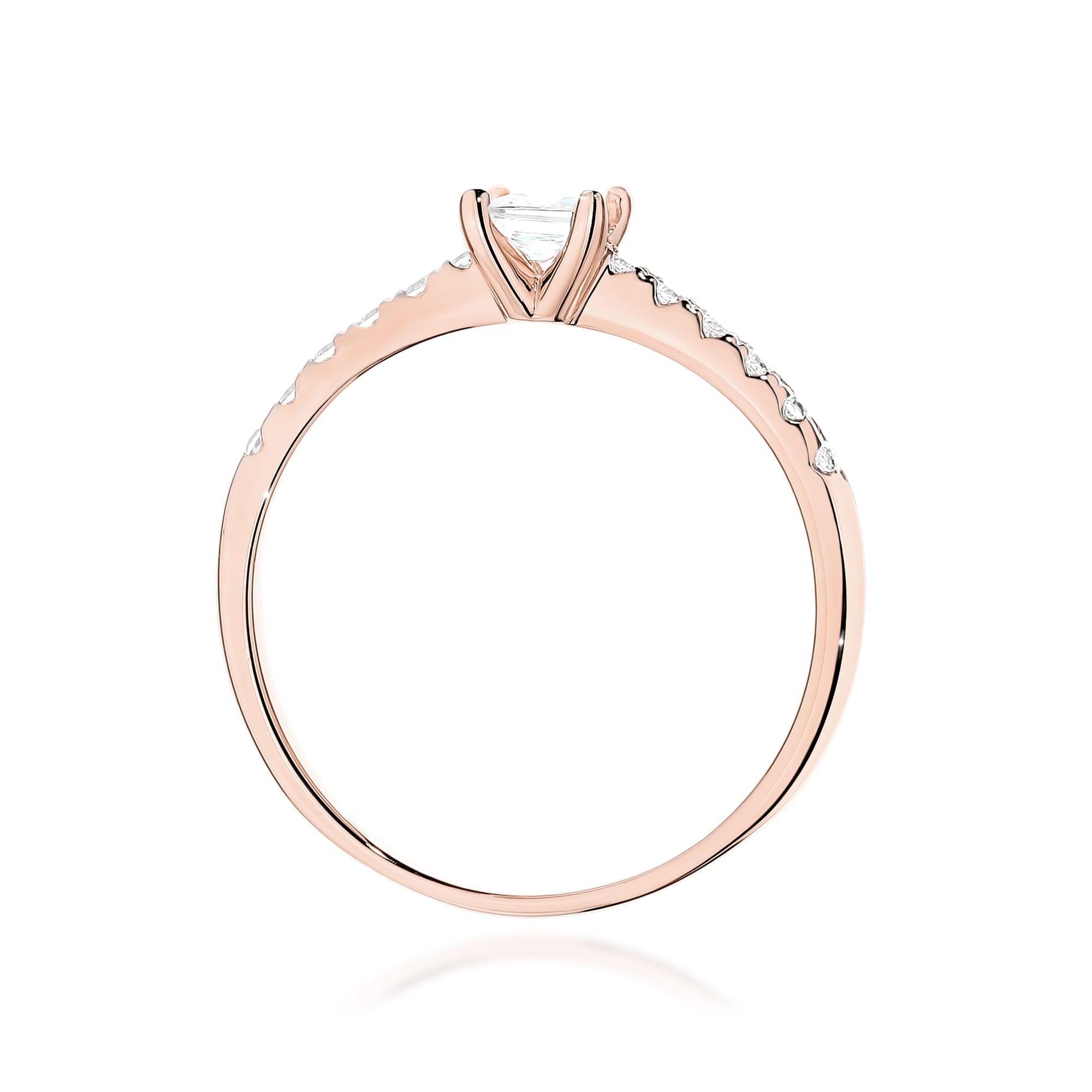 Auksinis Žiedas Su Deimantais