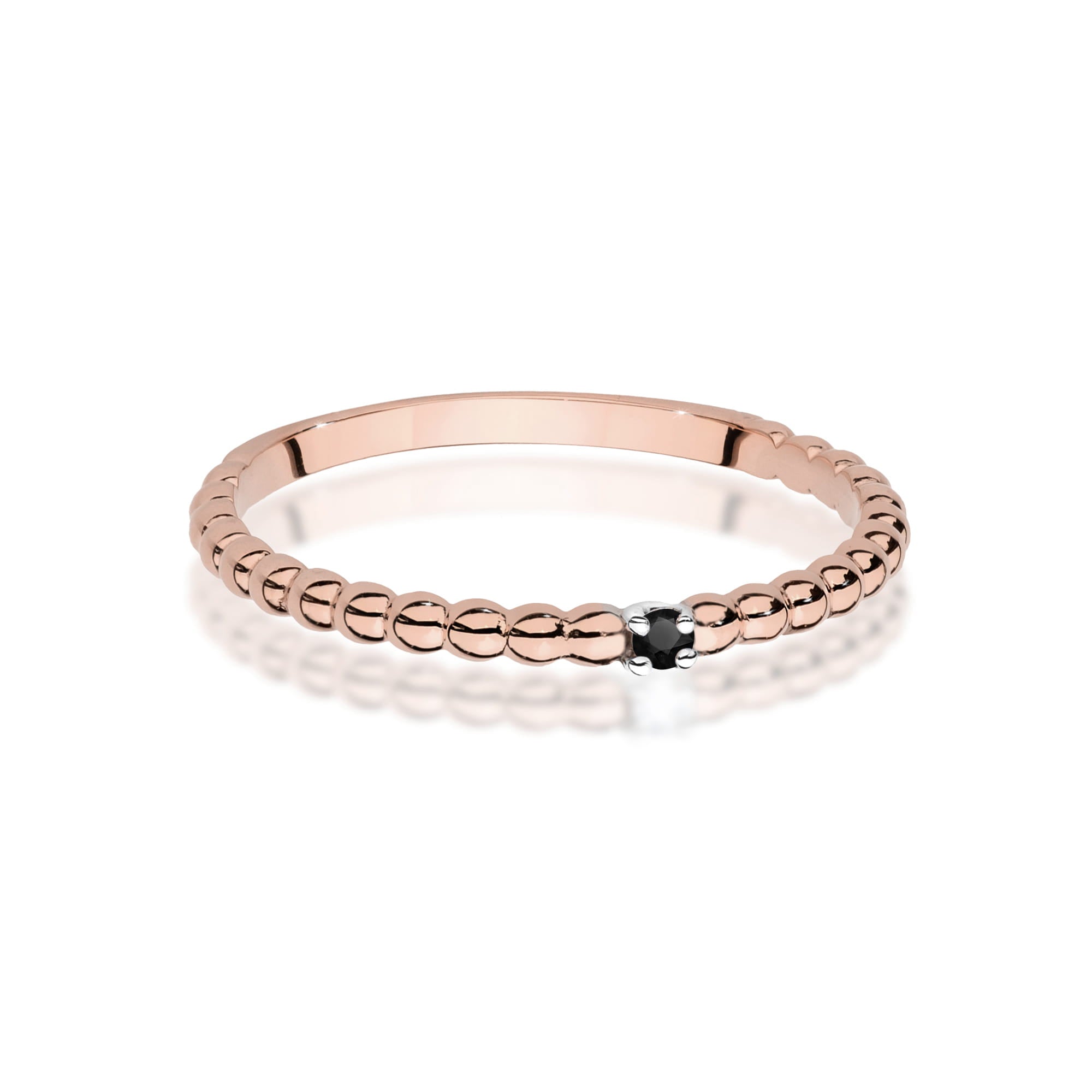 Gold Ring With Black Diamond