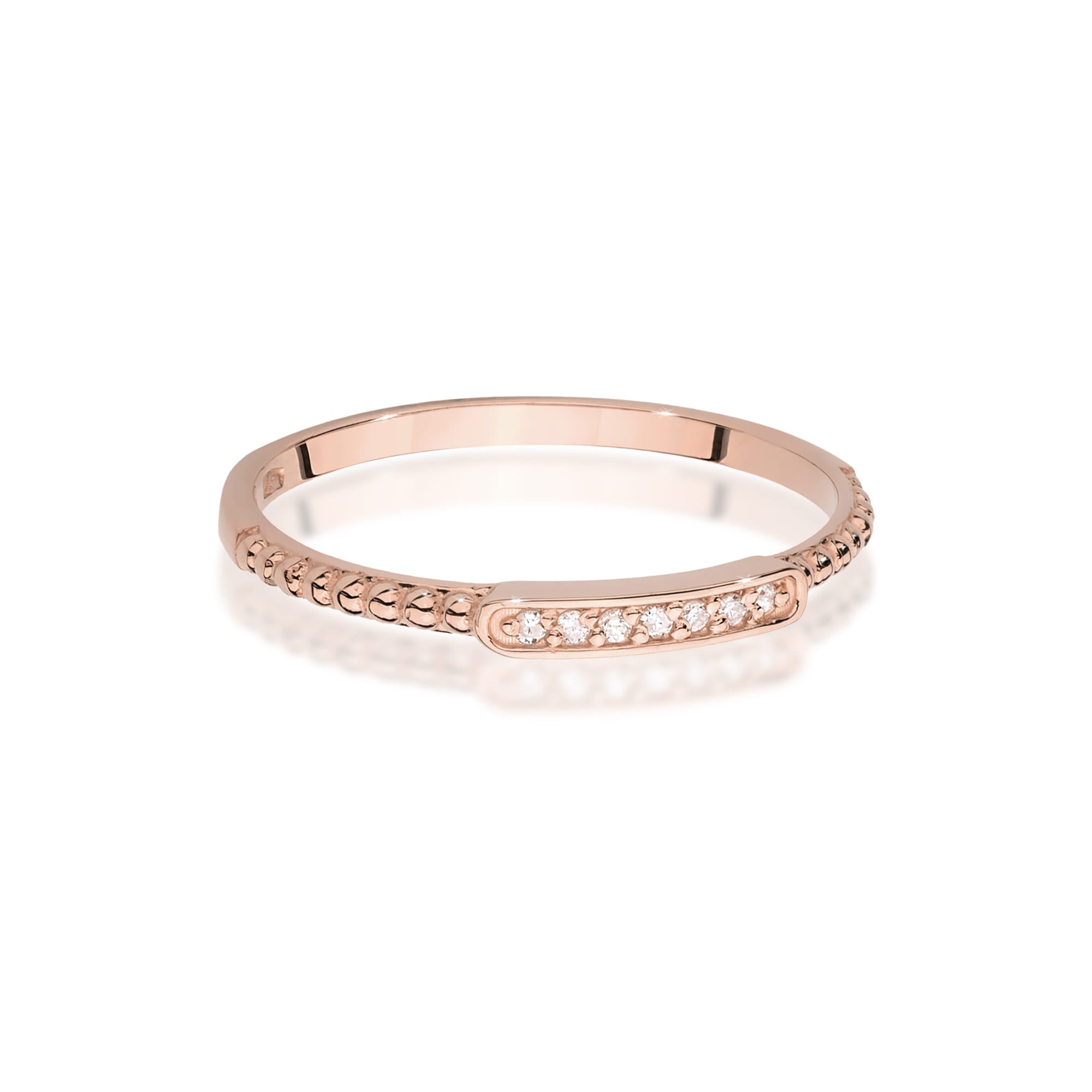 Auksinis Žiedas Su Deimantais