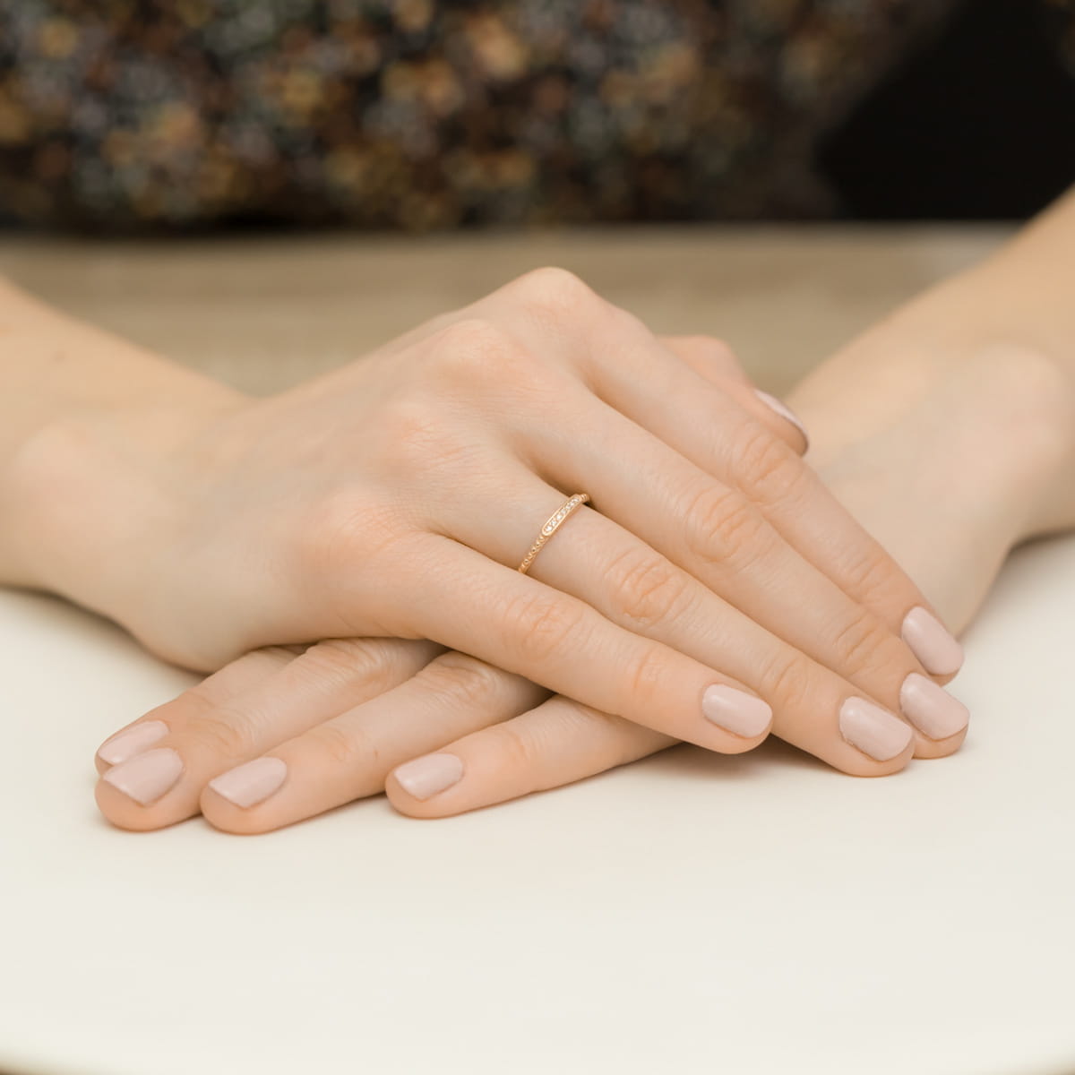 Auksinis Žiedas Su Deimantais