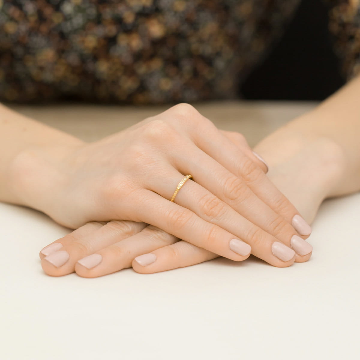 Auksinis Žiedas Su Deimantais