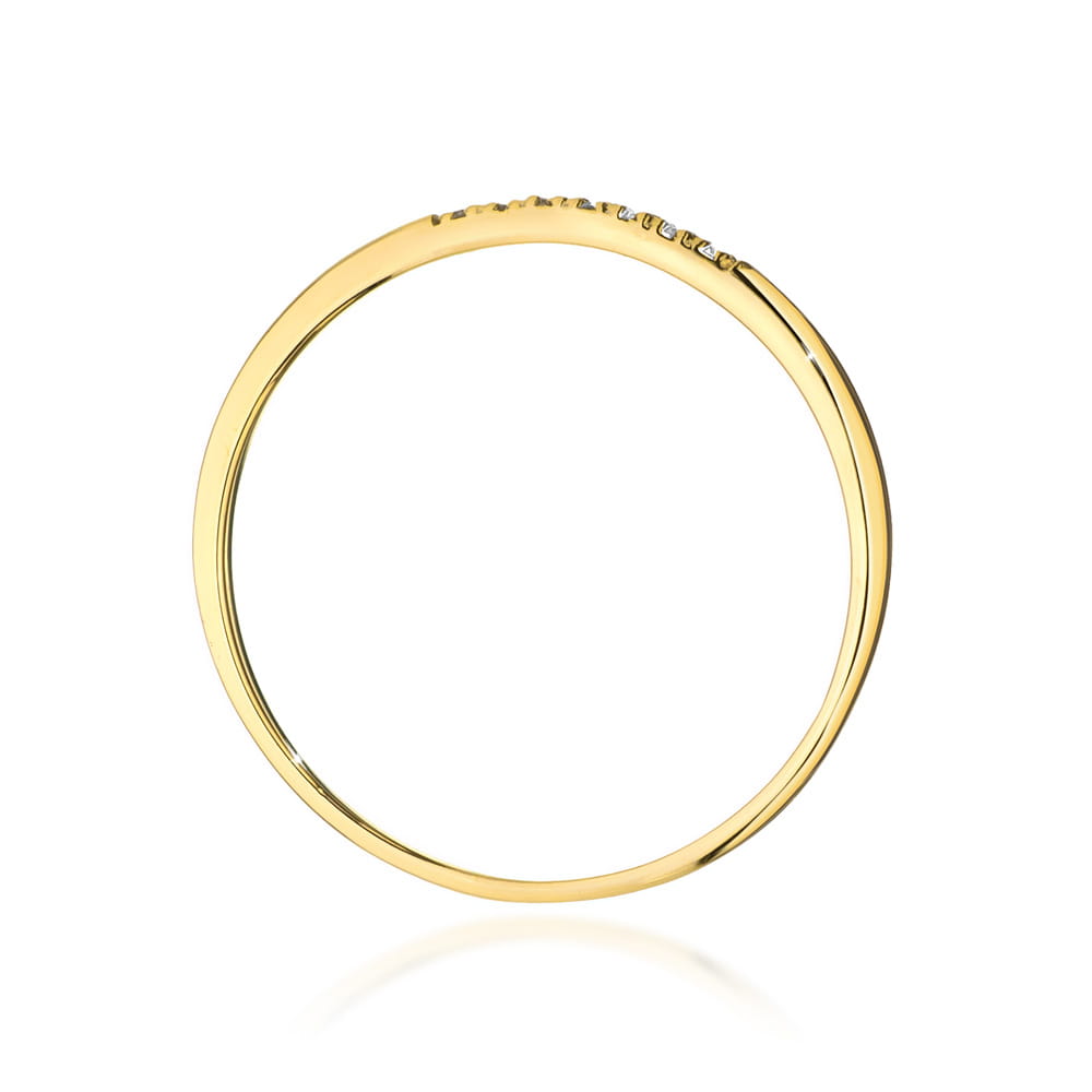 Auksinis Žiedas Su Deimantais