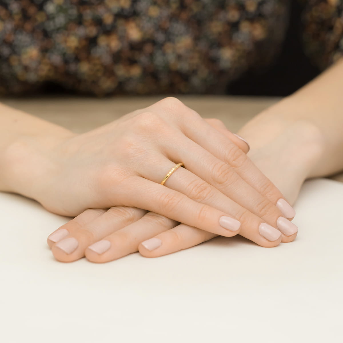 Auksinis Žiedas Su Deimantais