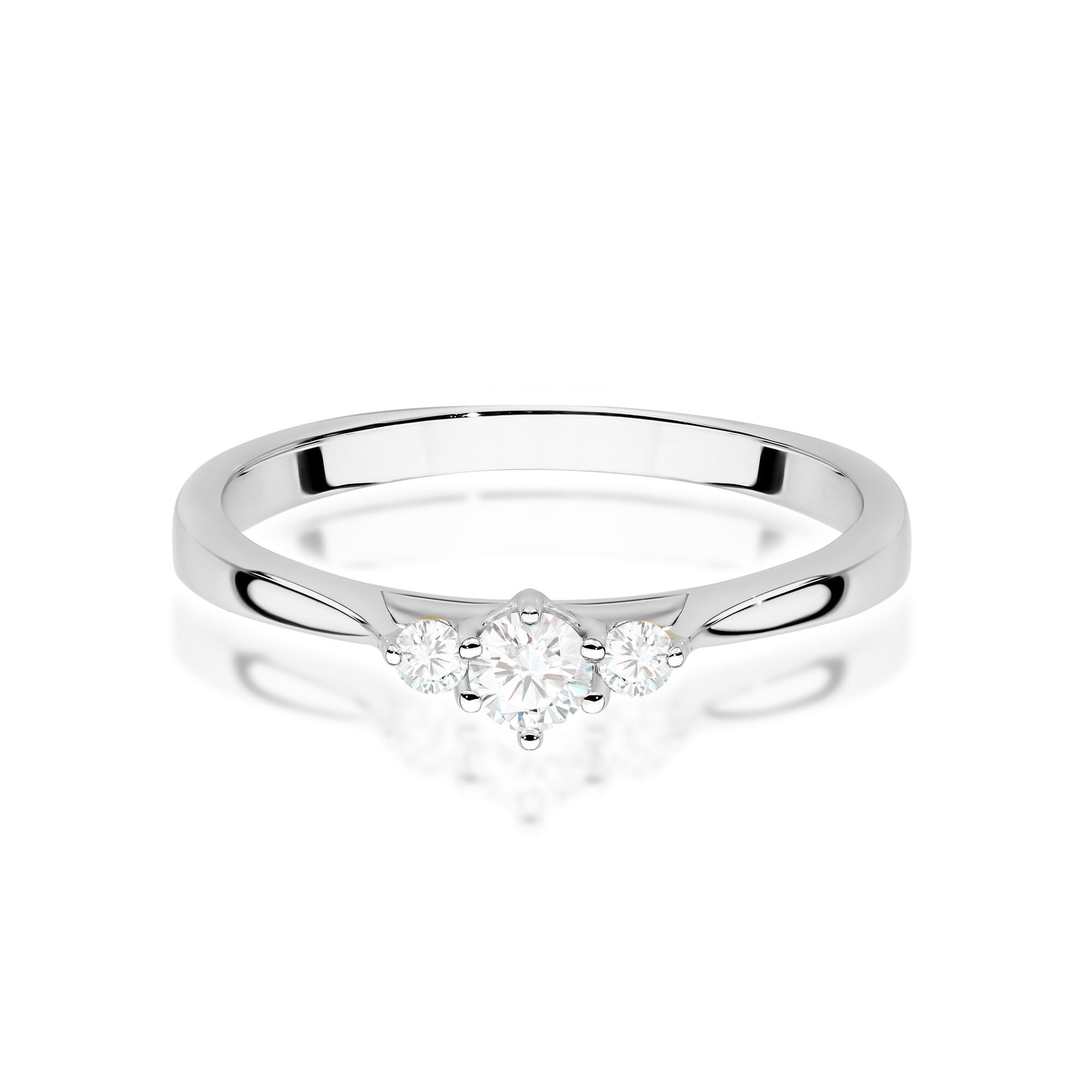 Auksinis Žiedas Su Deimantais