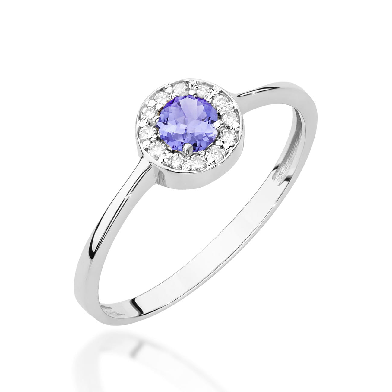Gold Ring With Tanzanite And Diamonds