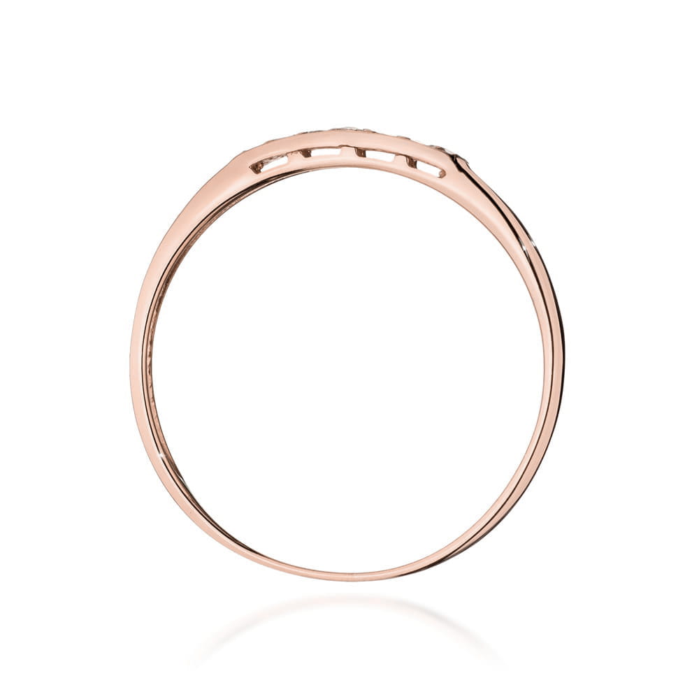 Auksinis Žiedas Su Deimantais