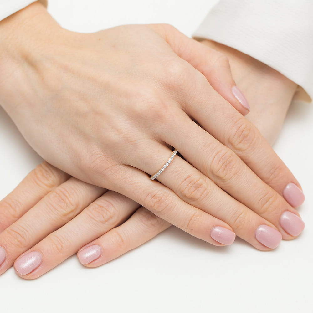 Auksinis Žiedas Su Deimantais