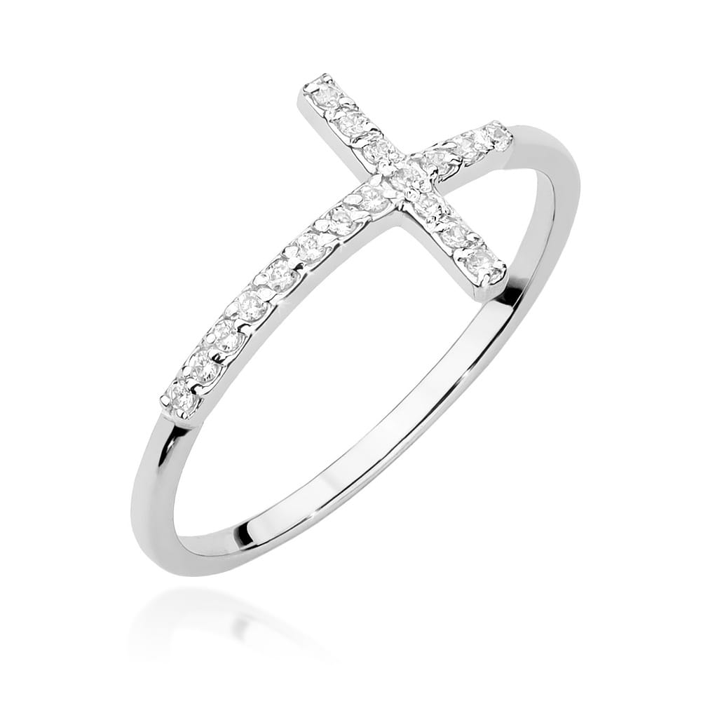 Auksinis Žiedas Su Deimantais