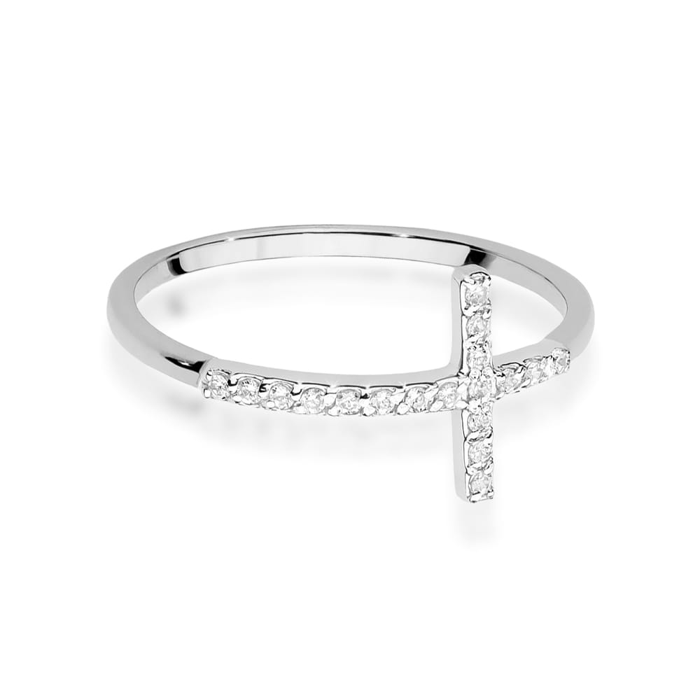 Auksinis Žiedas Su Deimantais