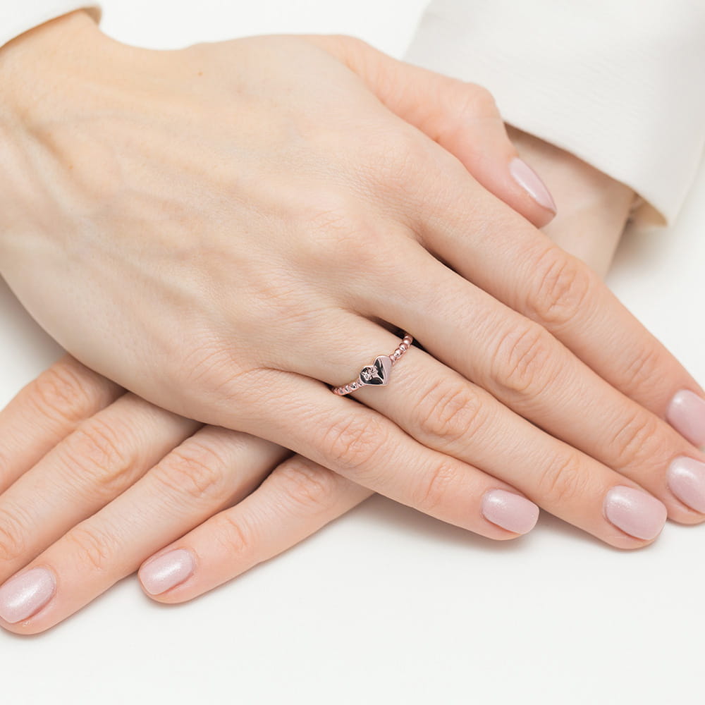 Auksinis Žiedas Su Deimantu