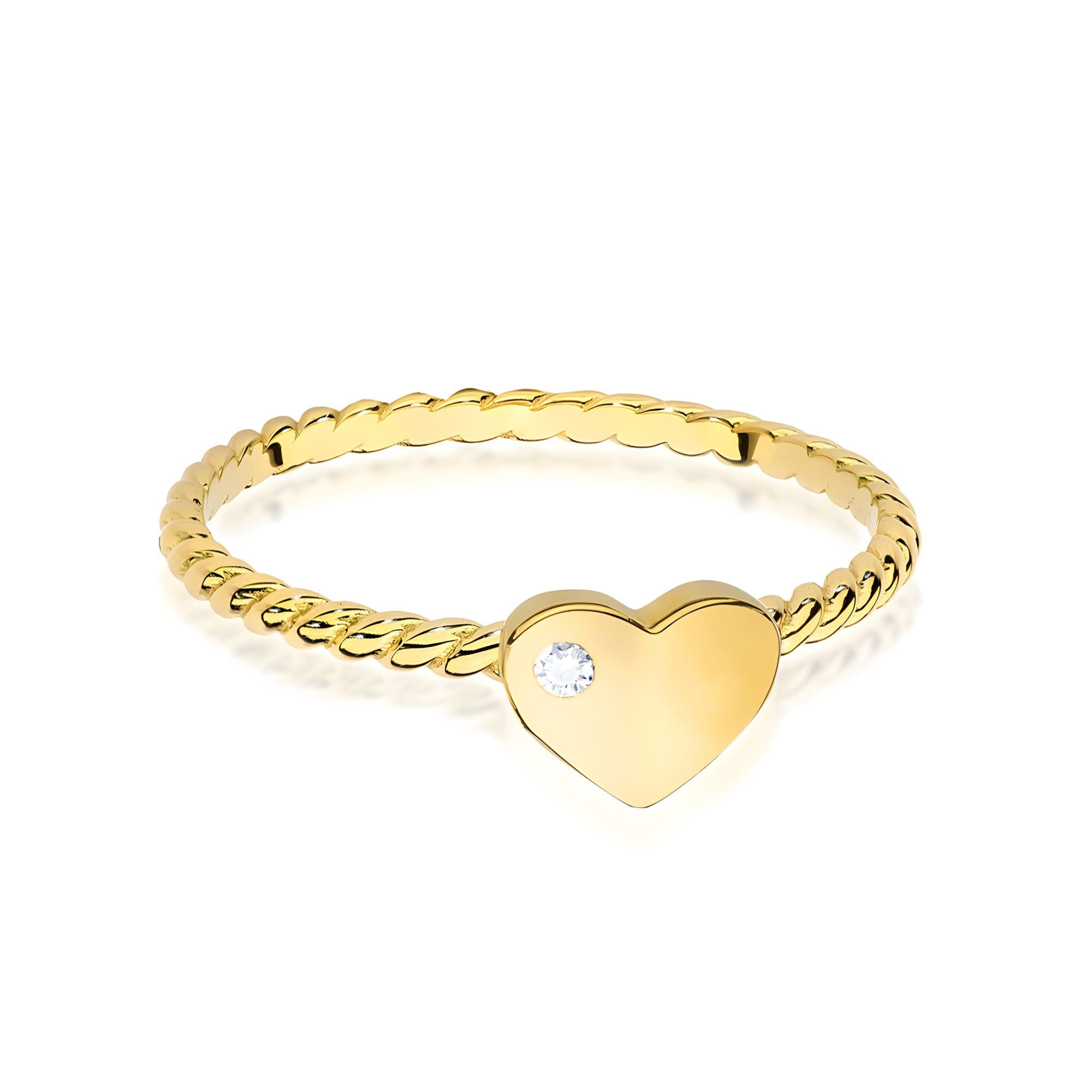 Auksinis Žiedas Su Deimantu