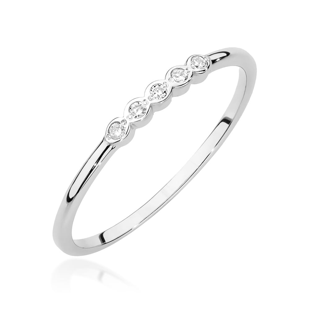 Auksinis Žiedas Su Deimantais