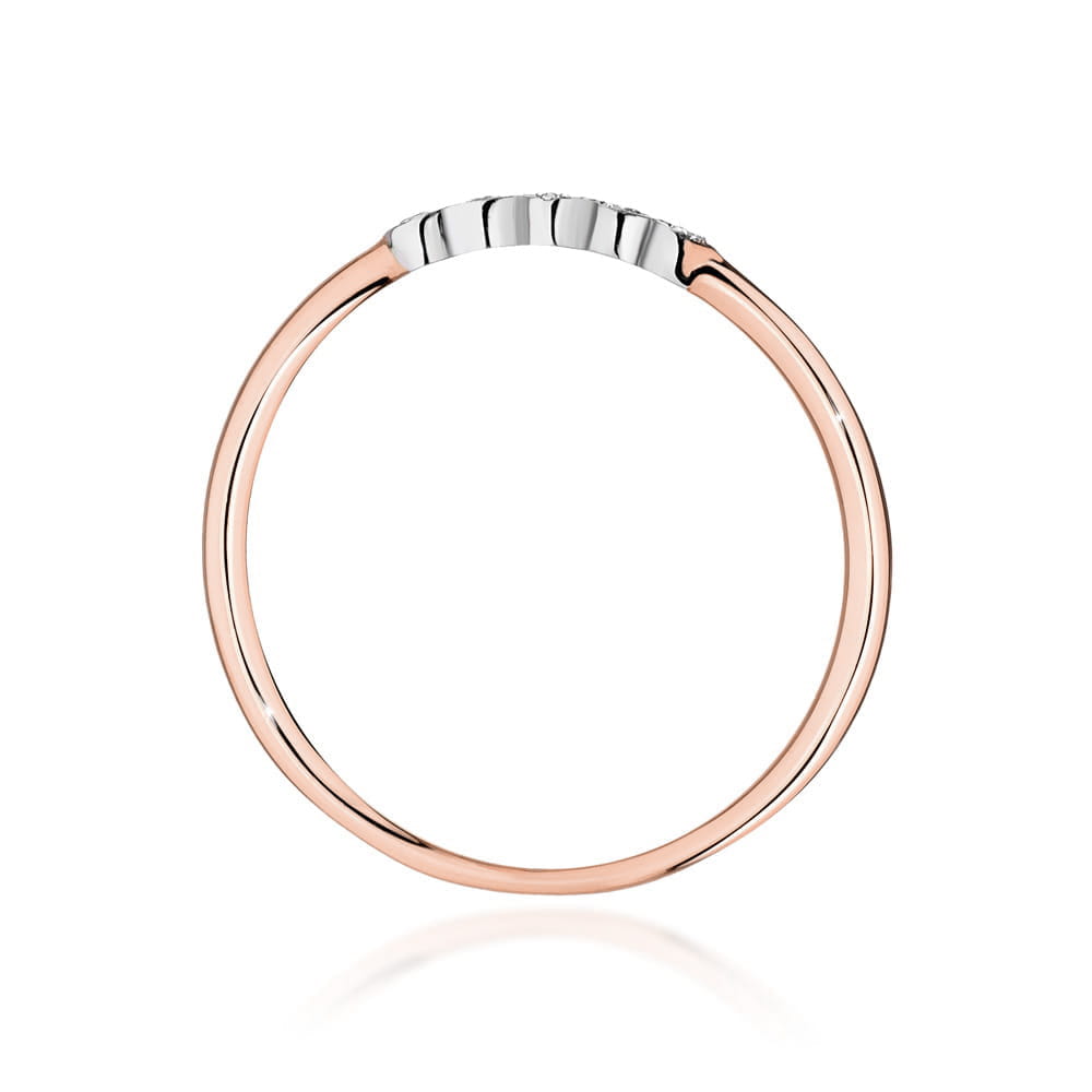 Auksinis Žiedas Su Deimantais