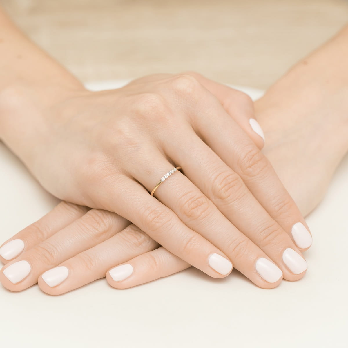 Auksinis Žiedas Su Deimantais